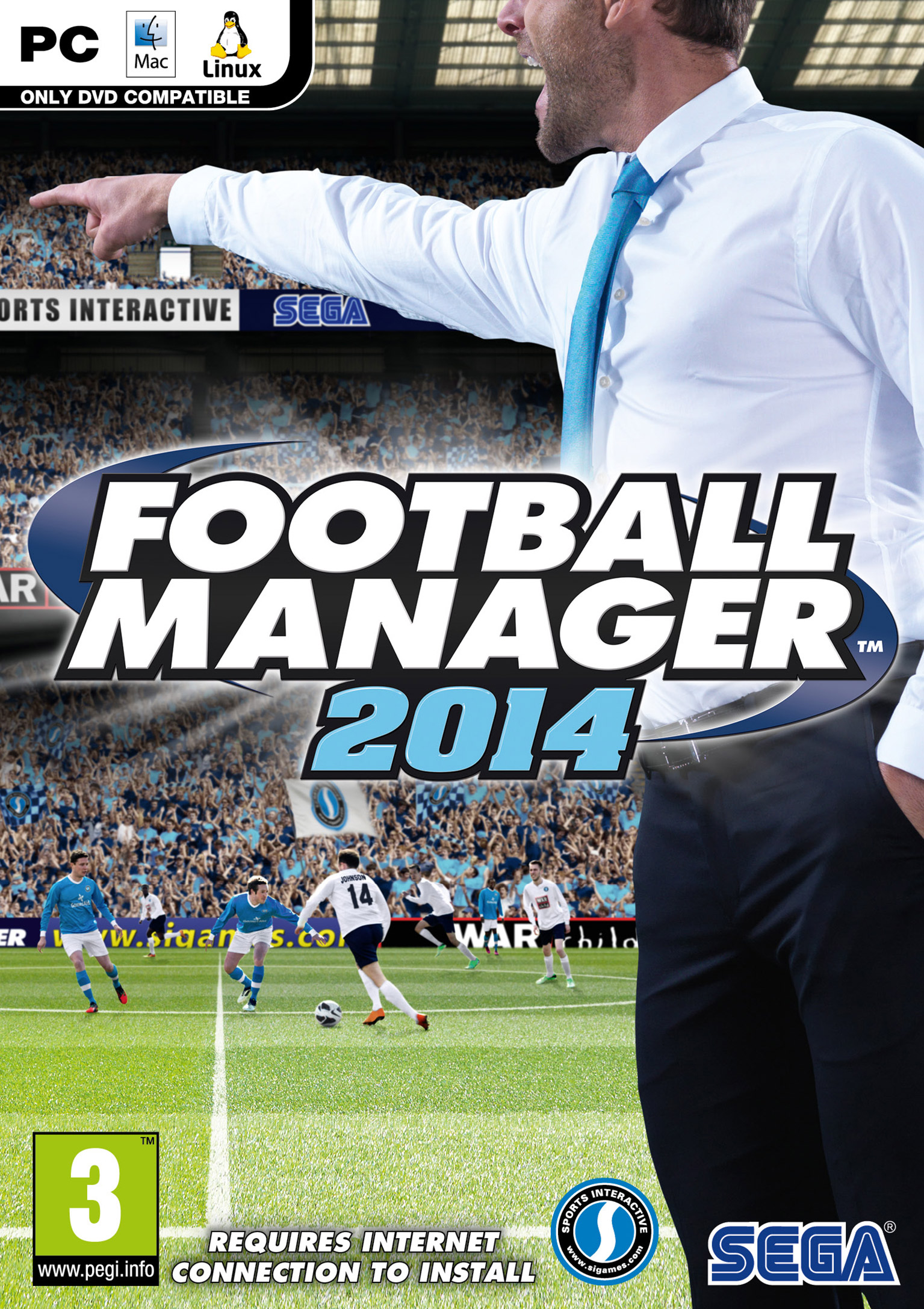 Football Manager 2014 - pedn DVD obal