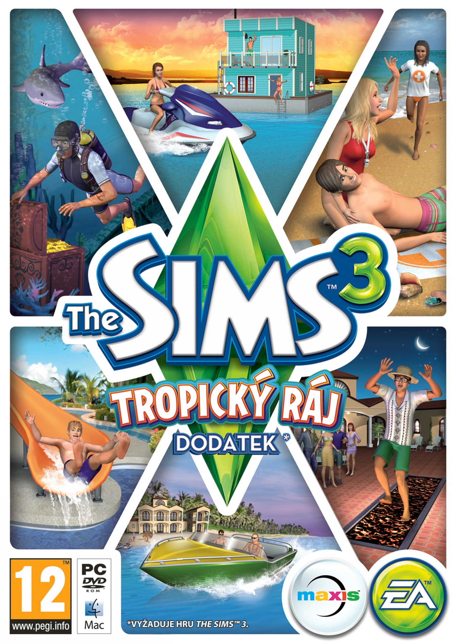 The Sims 3: Island Paradise - pedn DVD obal