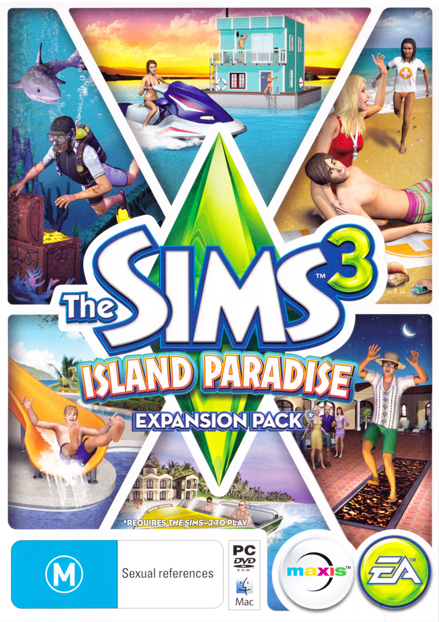 The Sims 3: Island Paradise - pedn DVD obal 2