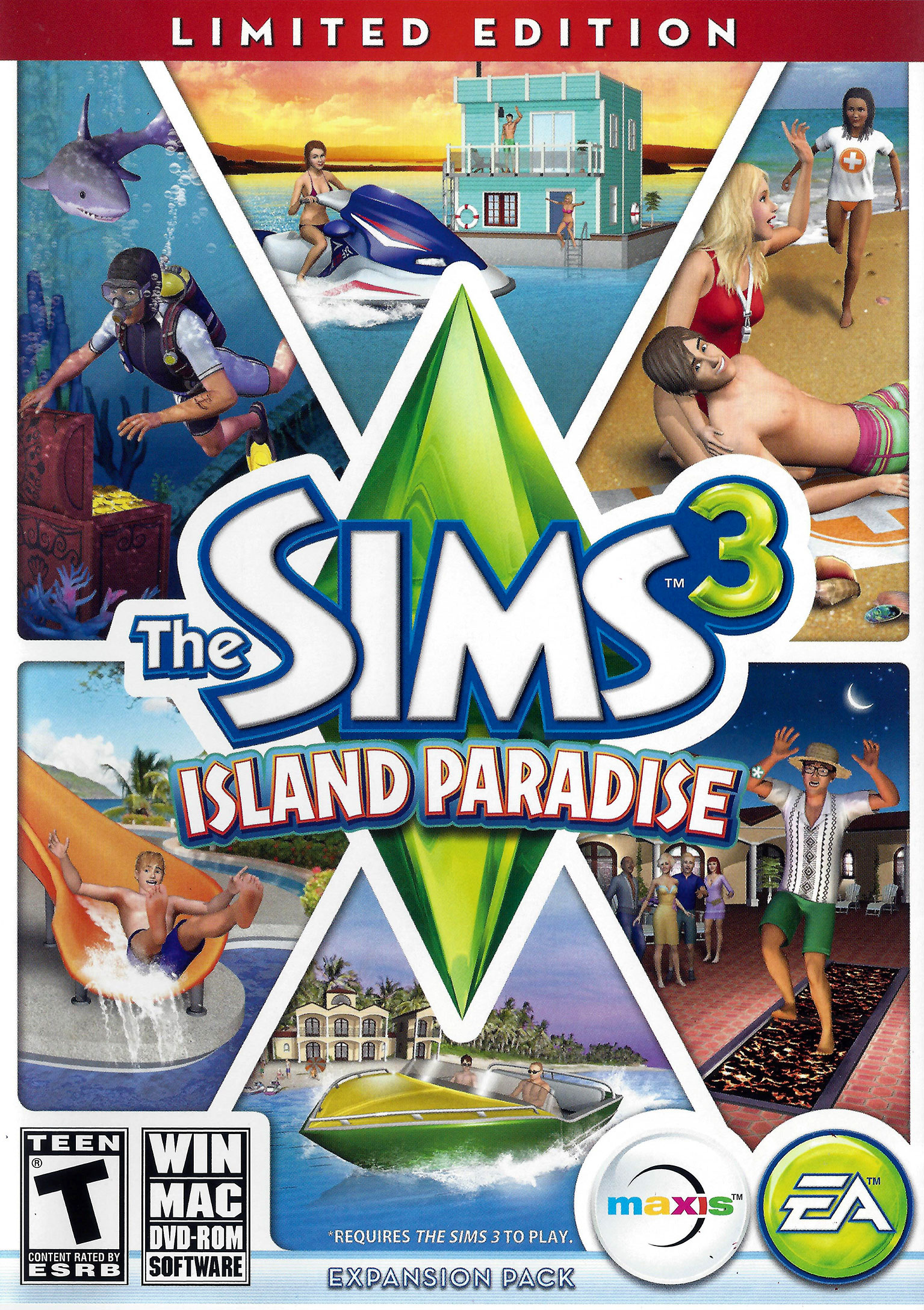 The Sims 3: Island Paradise - pedn DVD obal 3