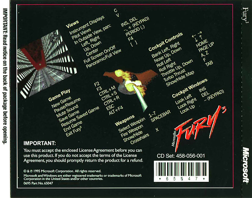 Fury 3 - zadn CD obal
