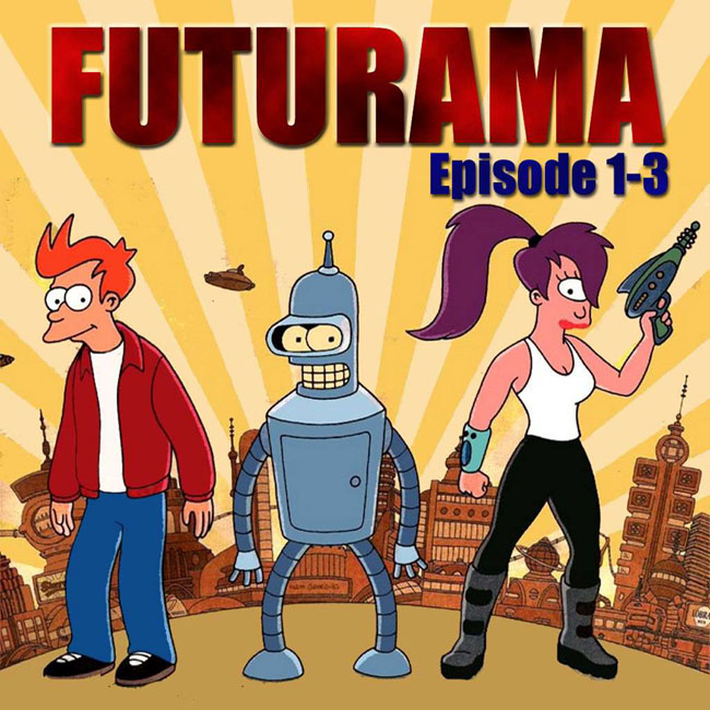 Futurama Episode 1-3 - pedn CD obal
