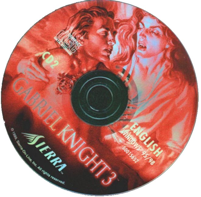 Gabriel Knight 3: Blood of the Sacred, Blood of the Damned - CD obal 2