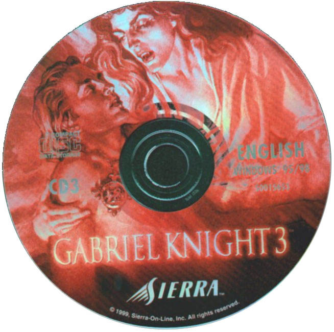 Gabriel Knight 3: Blood of the Sacred, Blood of the Damned - CD obal 3