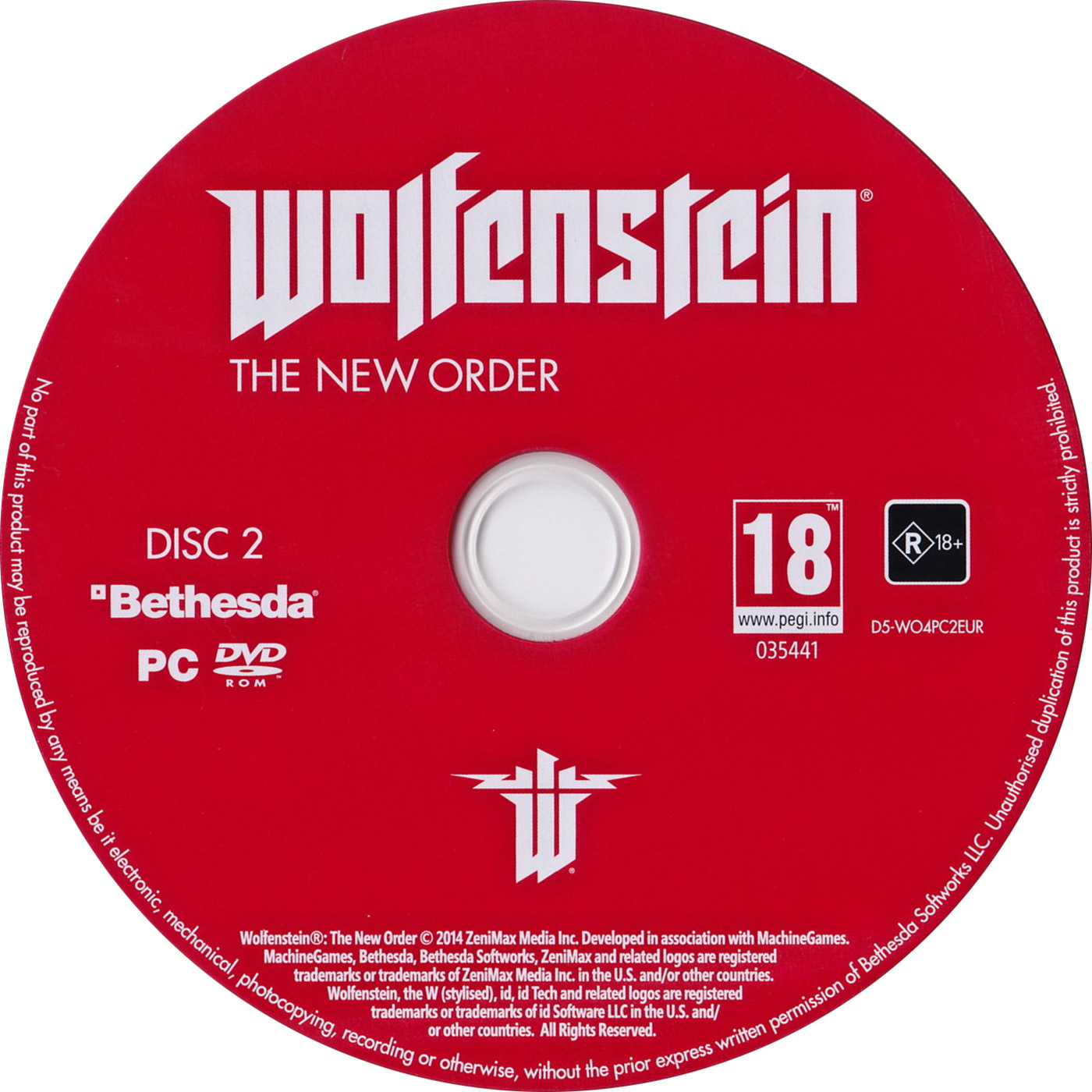Wolfenstein: The New Order - CD obal 2