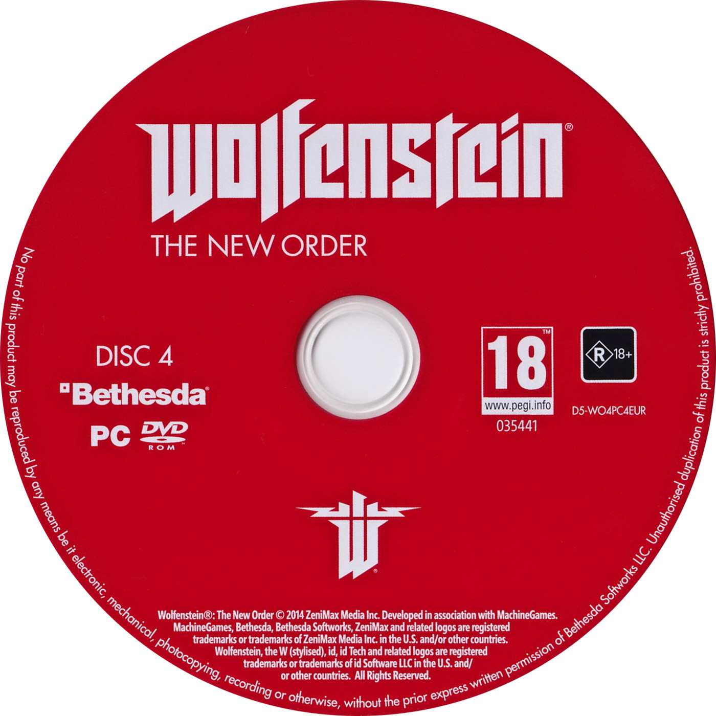 Wolfenstein: The New Order - CD obal 4