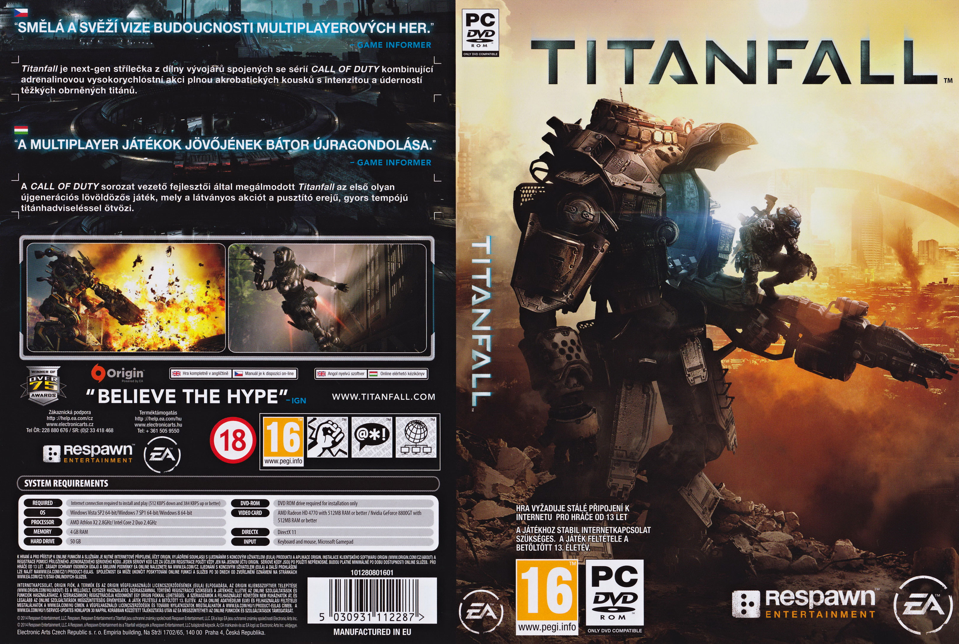 Titanfall - DVD obal