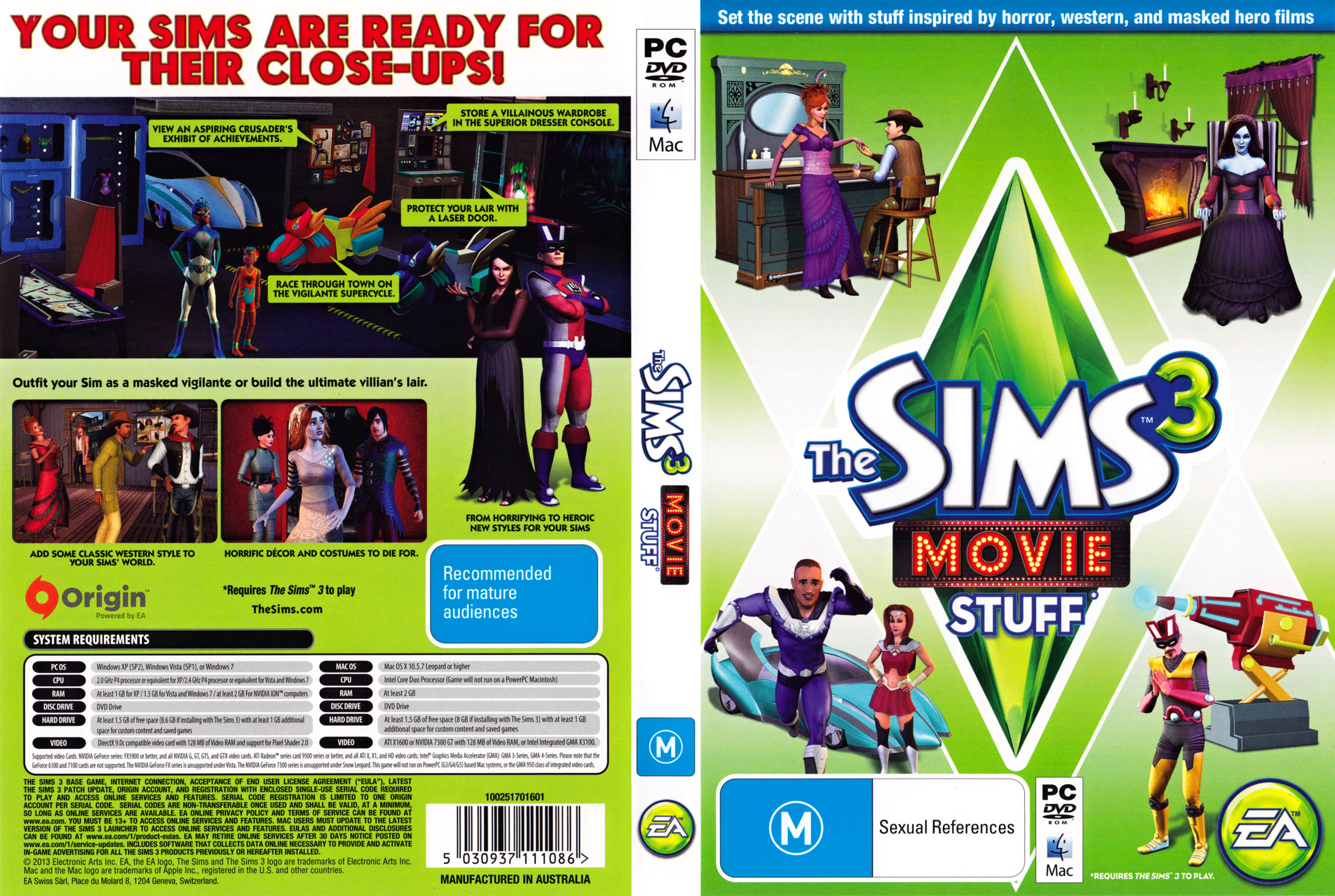 The Sims 3: Movie Stuff - DVD obal