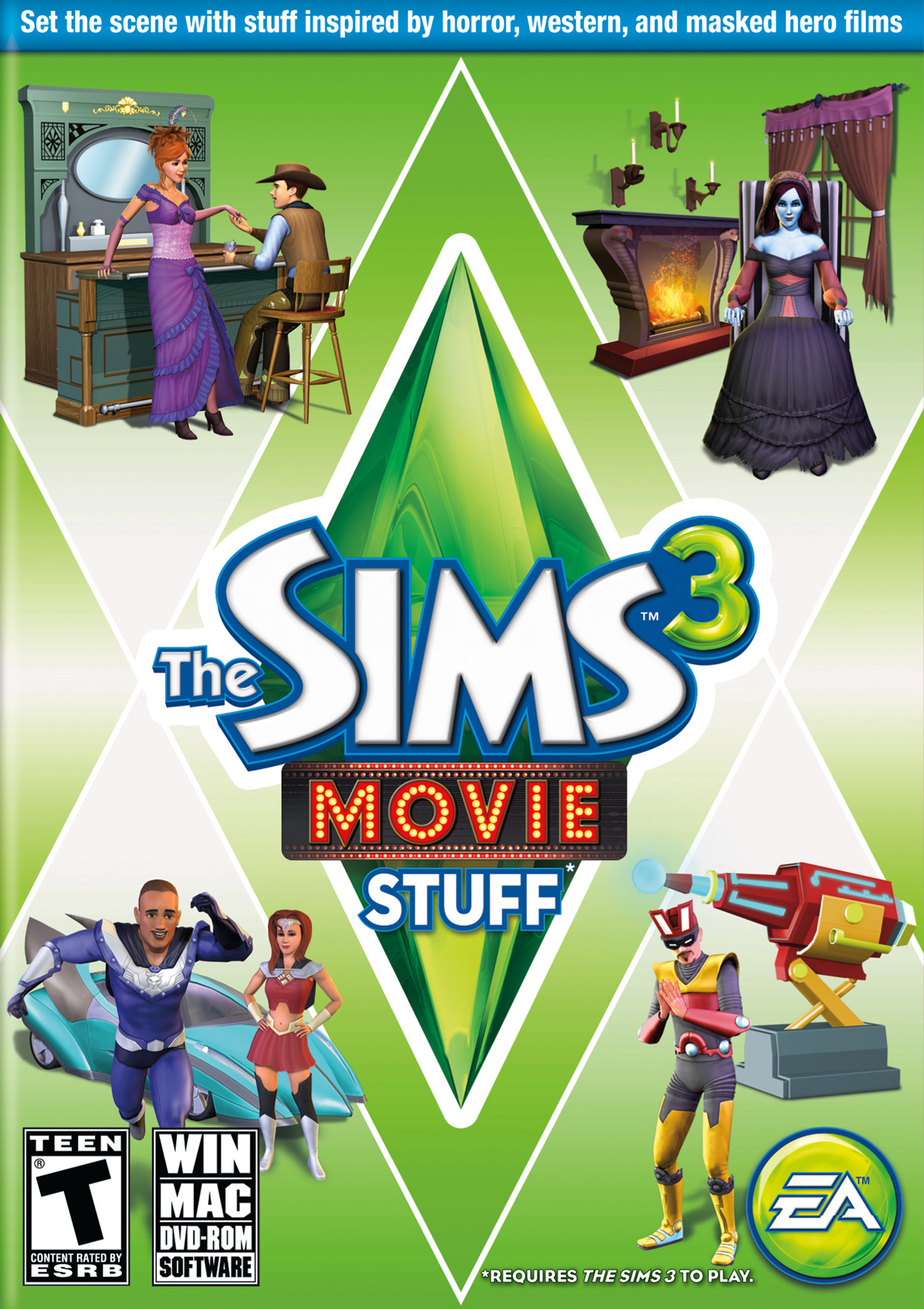 The Sims 3: Movie Stuff - pedn DVD obal
