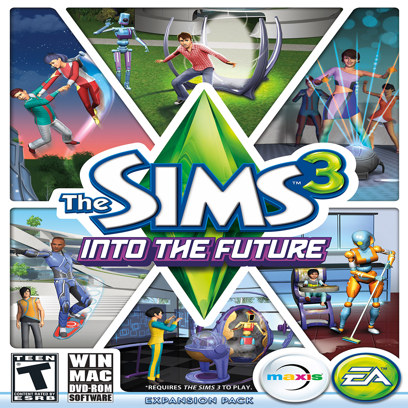 The Sims 3: Into The Future - pedn CD obal