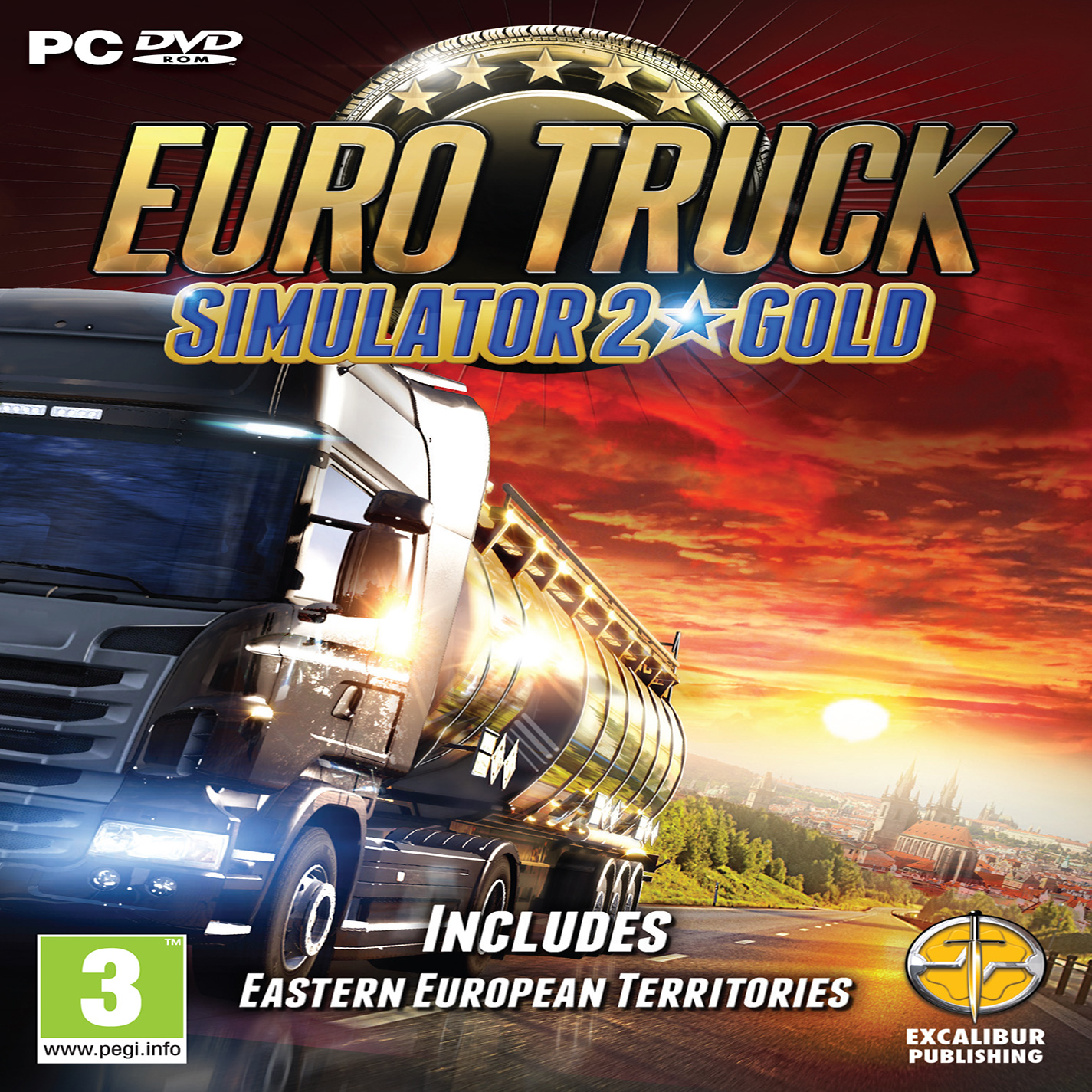 Euro Truck Simulator 2: GOLD - pedn CD obal
