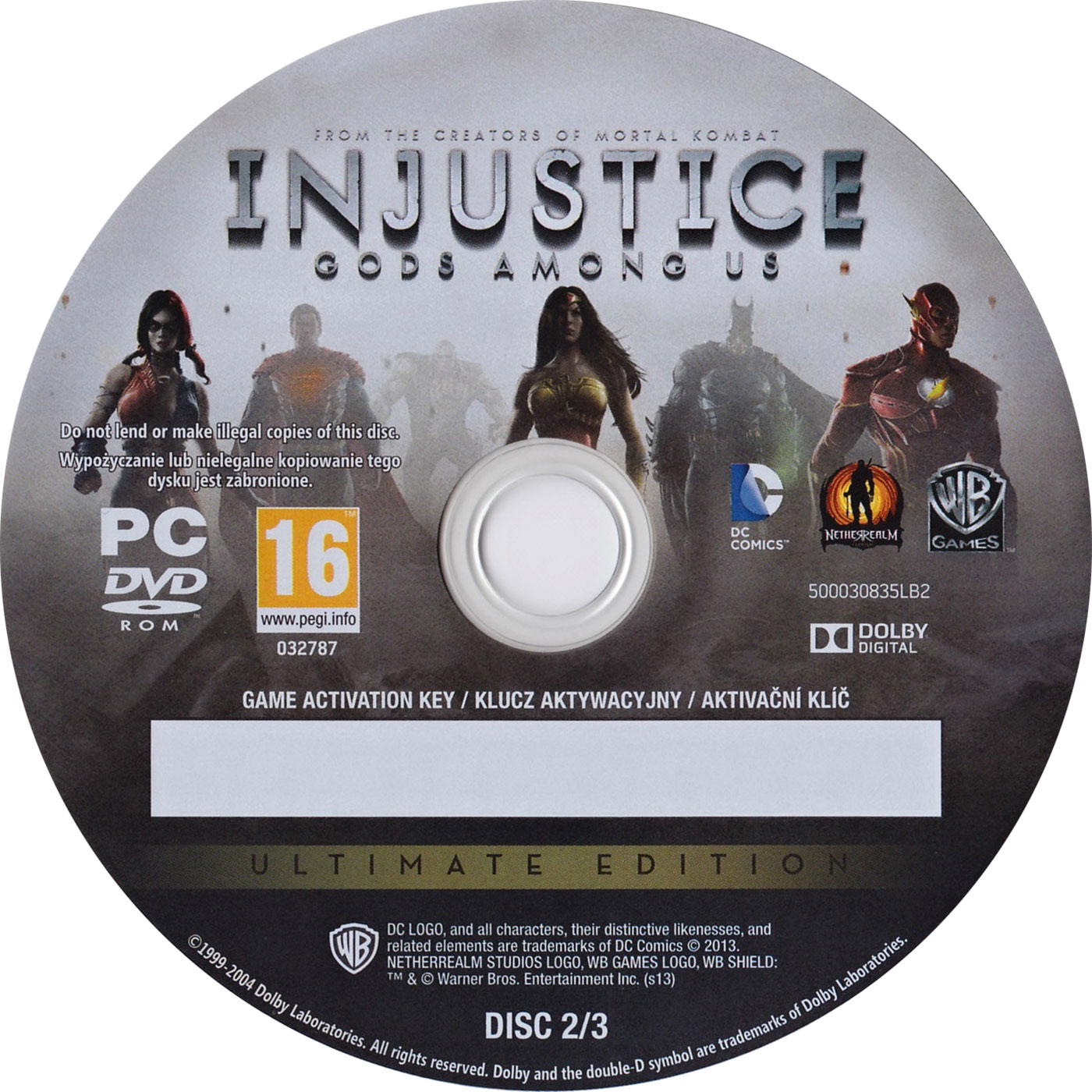 Injustice: Gods Among Us - Ultimate Edition - CD obal 2