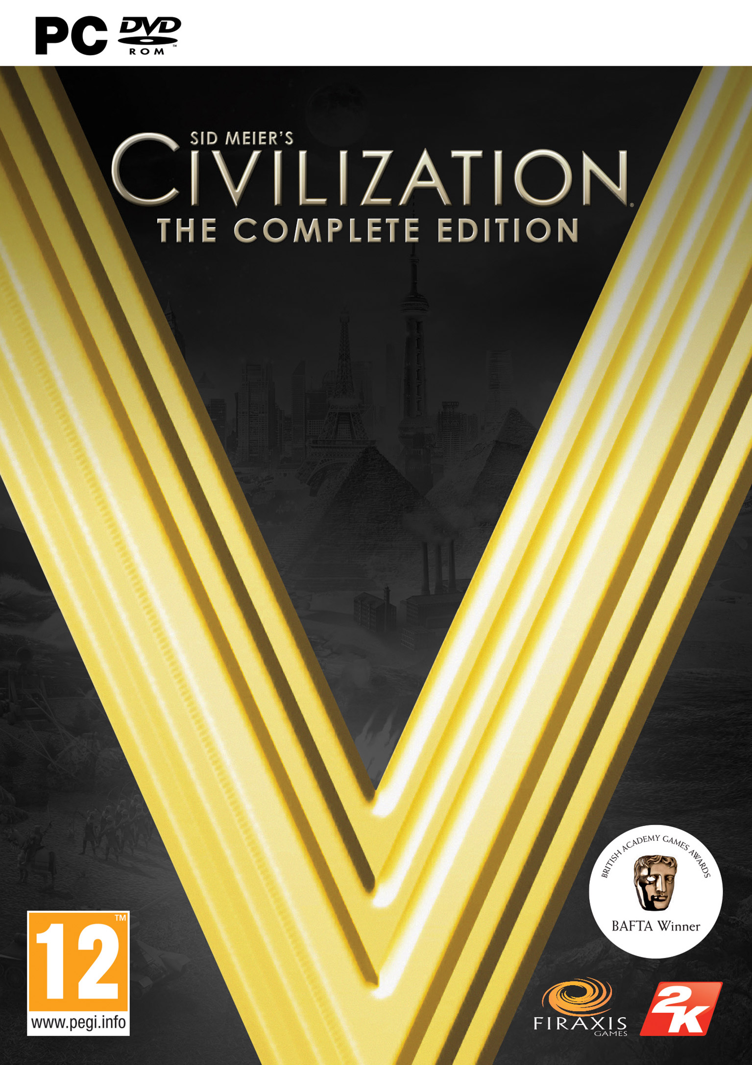 Civilization V: The Complete Edition - pedn DVD obal