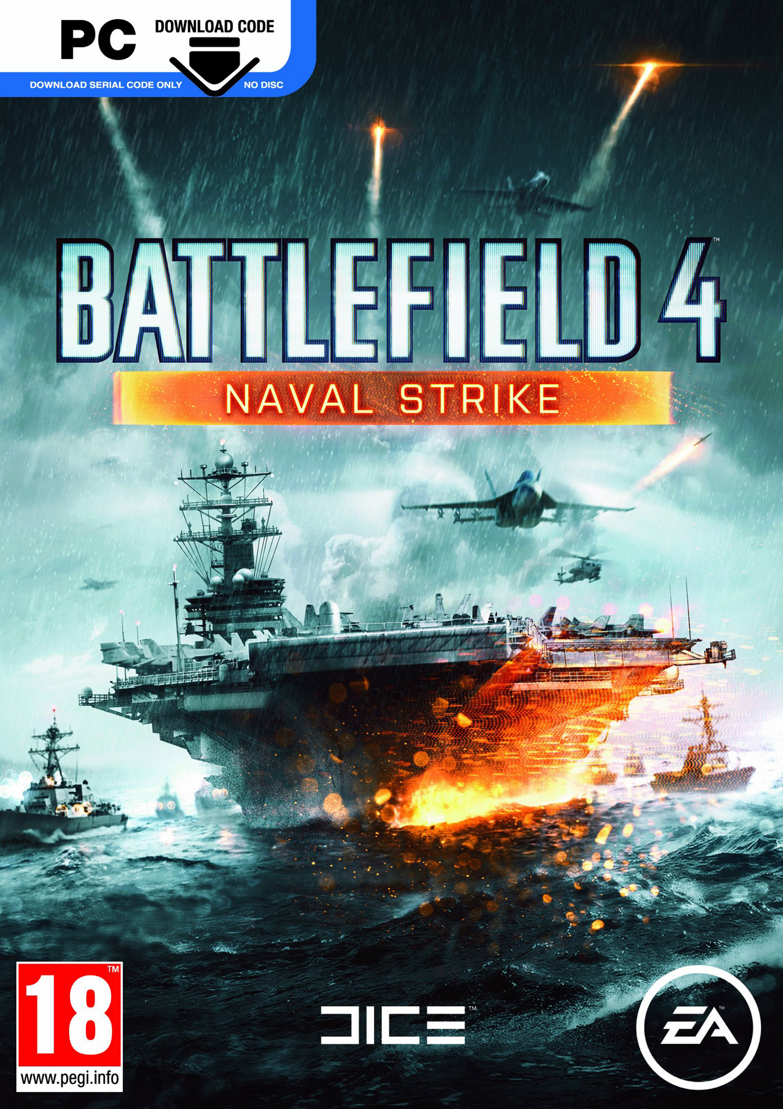 Battlefield 4: Naval Strike - pedn DVD obal