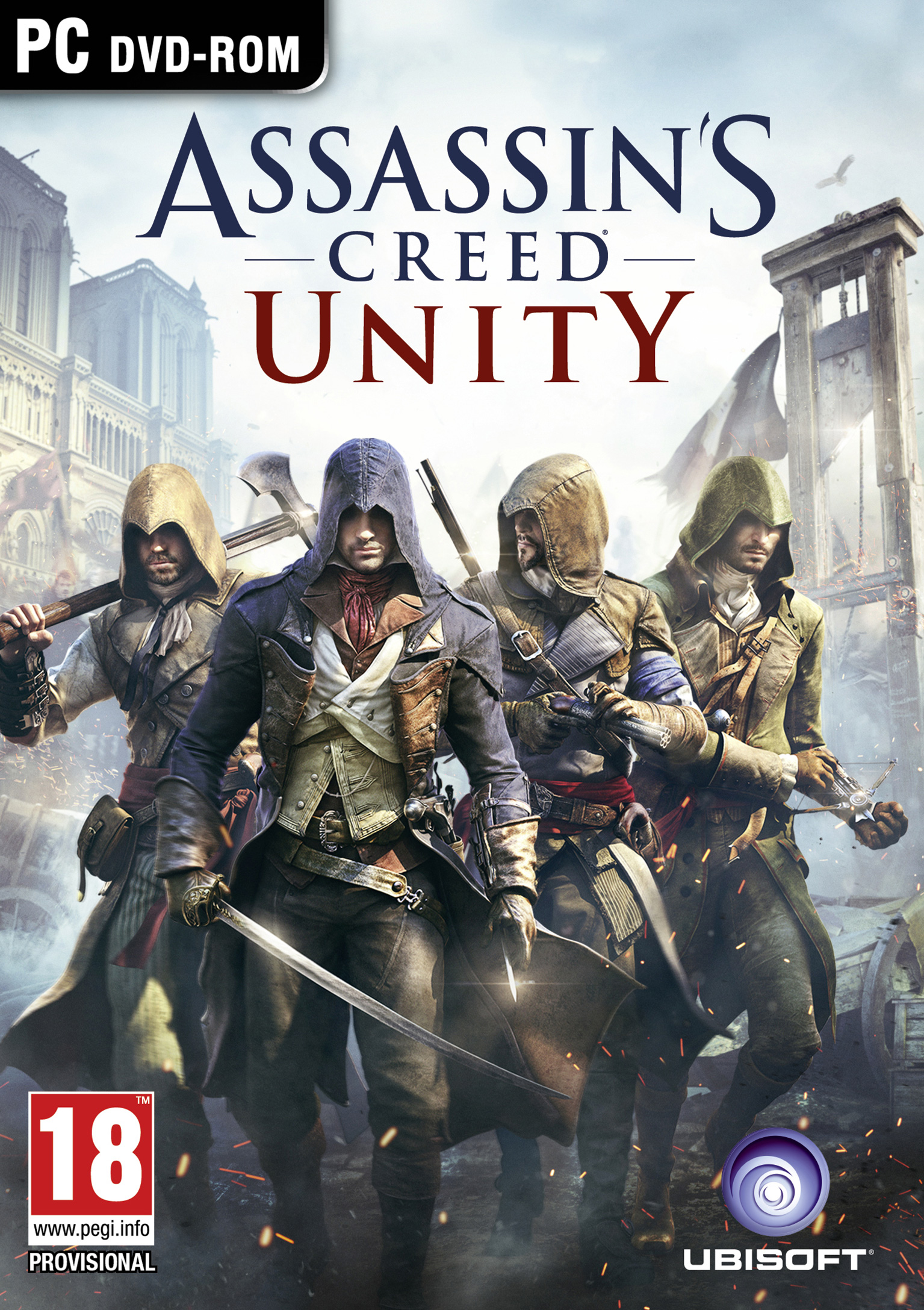 Assassin's Creed: Unity - pedn DVD obal