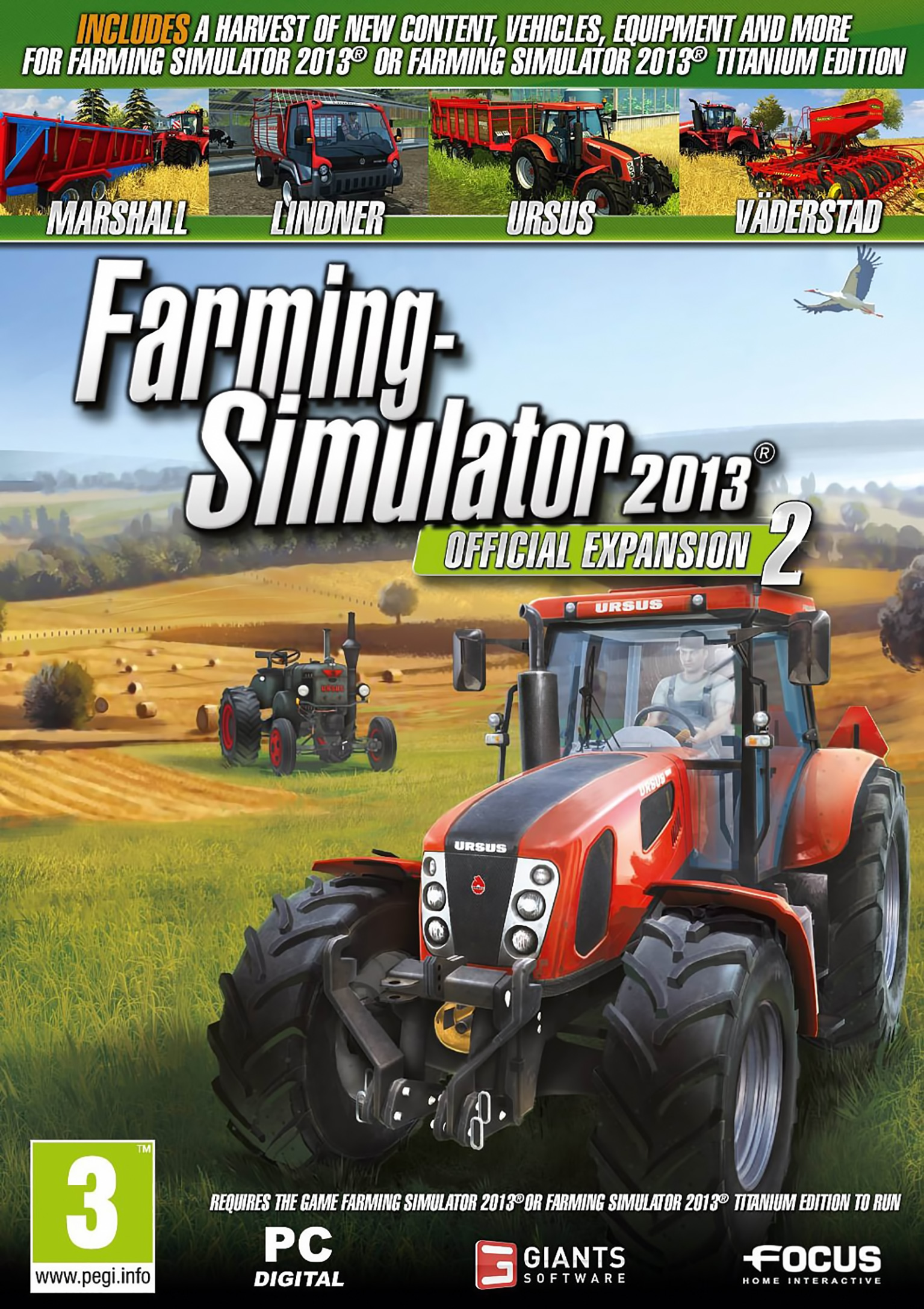 Farming Simulator 2013: Official Expansion 2 - pedn DVD obal