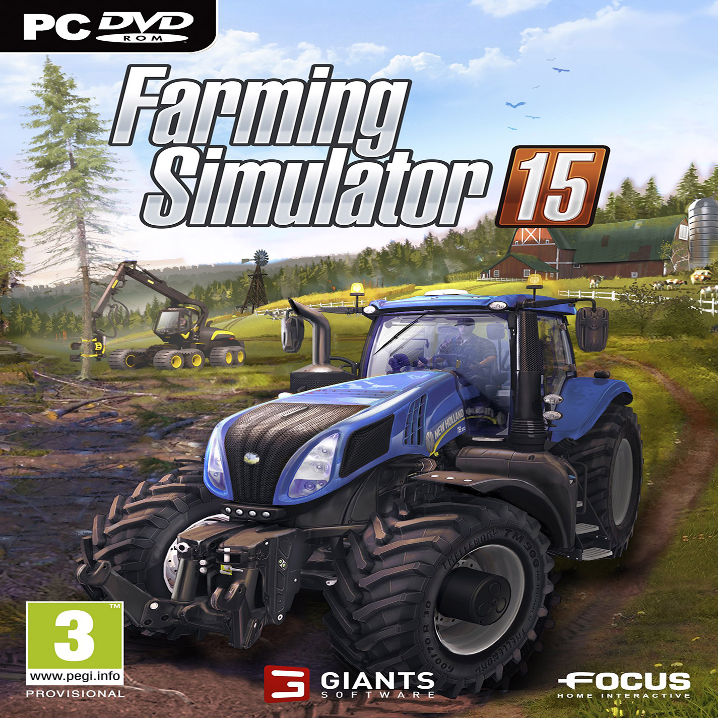 Farming Simulator 15 - pedn CD obal