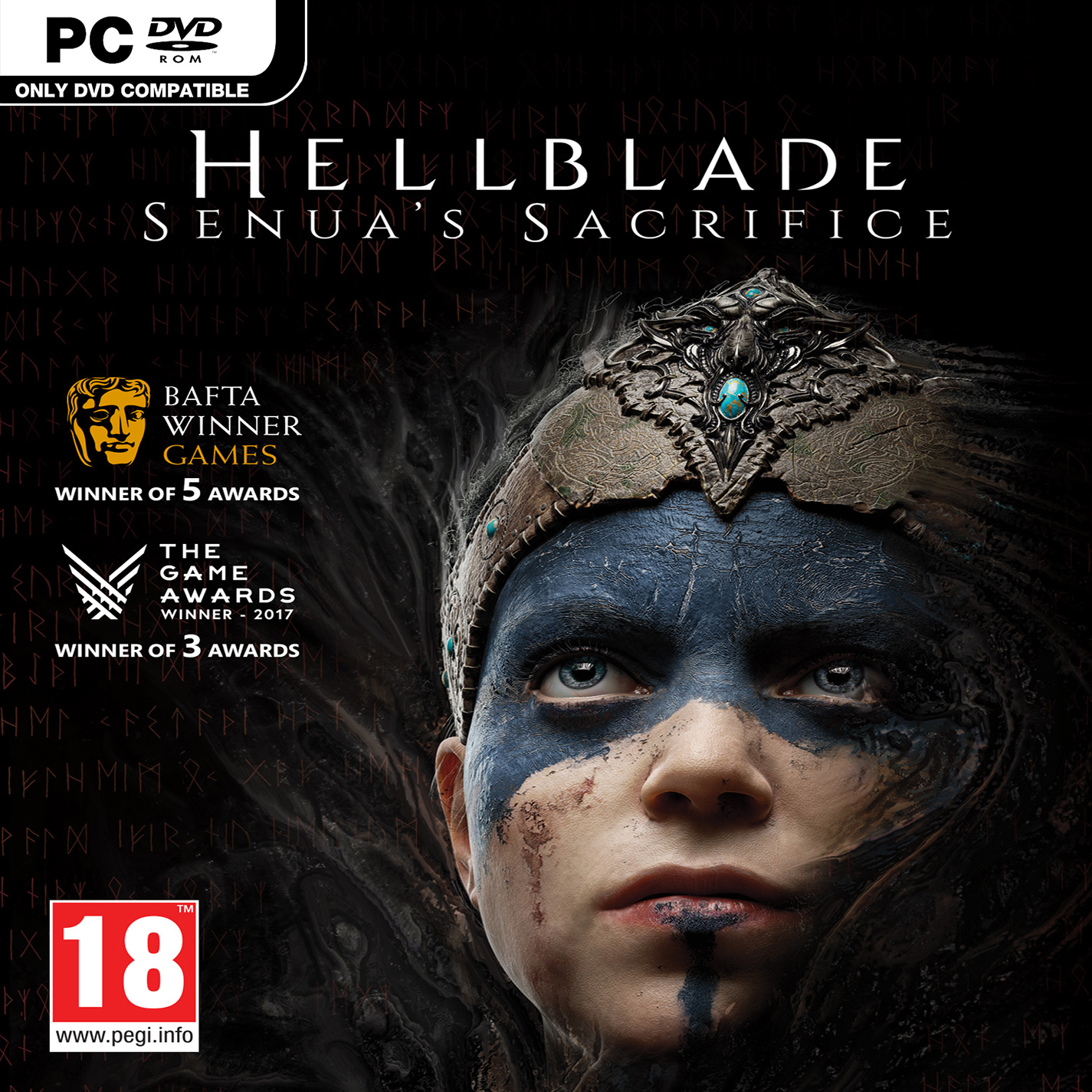 Hellblade: Senua's Sacrifice - pedn CD obal