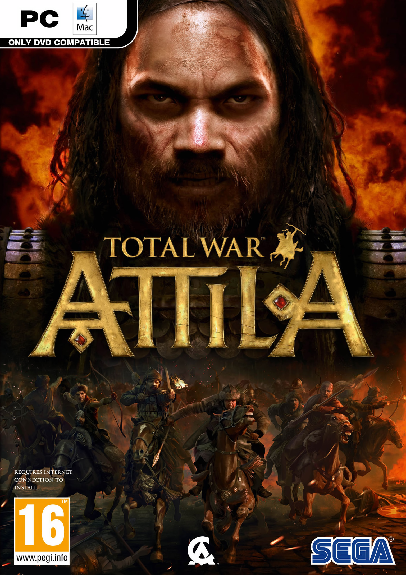 Total War: Attila - pedn DVD obal