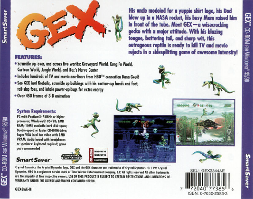 Gex - zadn CD obal