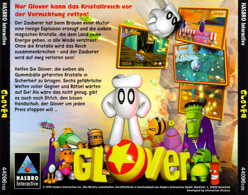 Glover - zadn CD obal