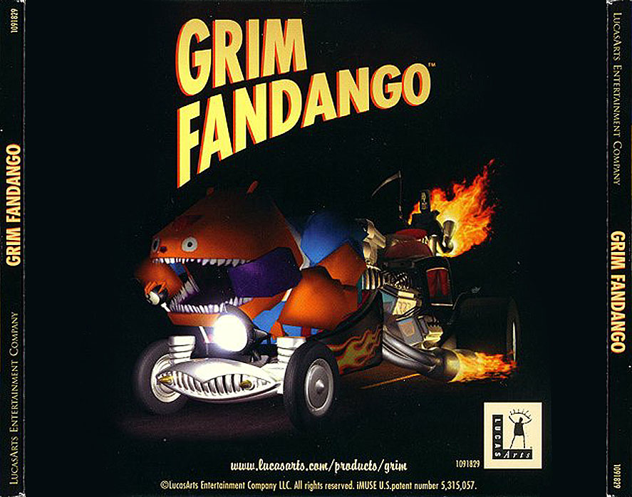 Grim Fandango - zadn CD obal