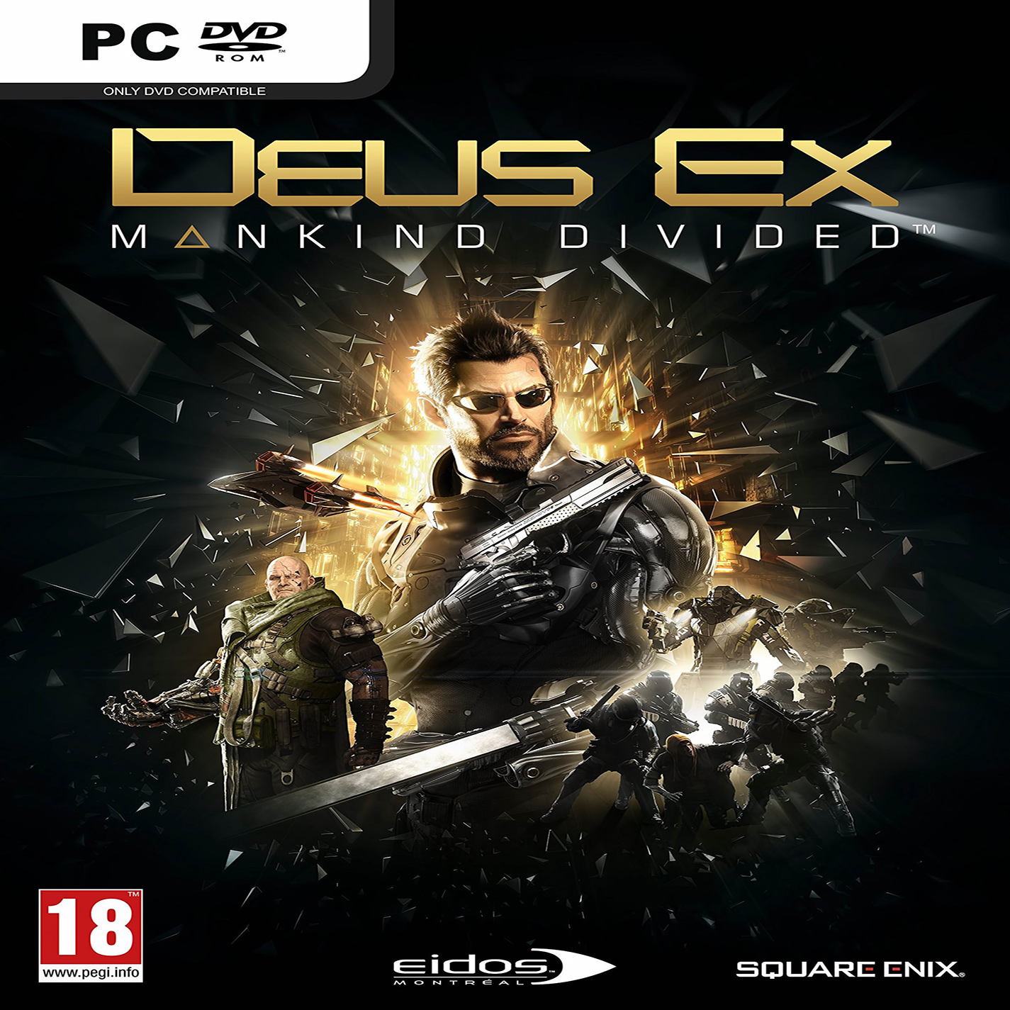 Deus Ex: Mankind Divided - pedn CD obal