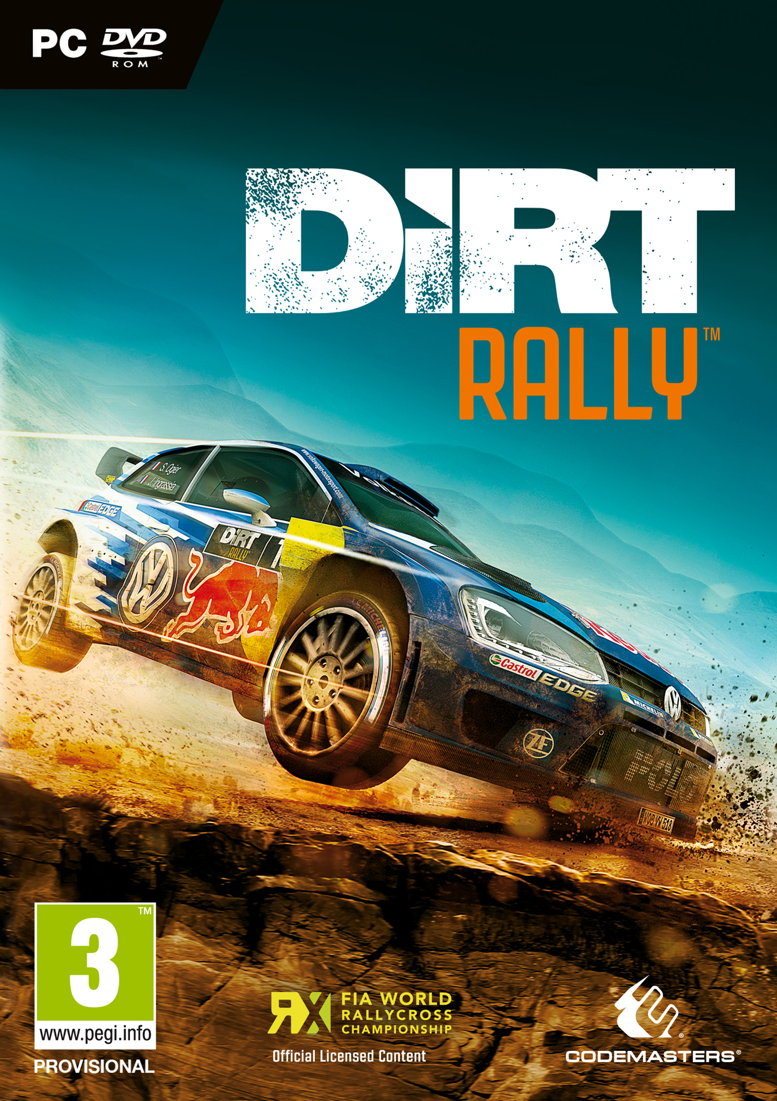 DiRT Rally - pedn DVD obal