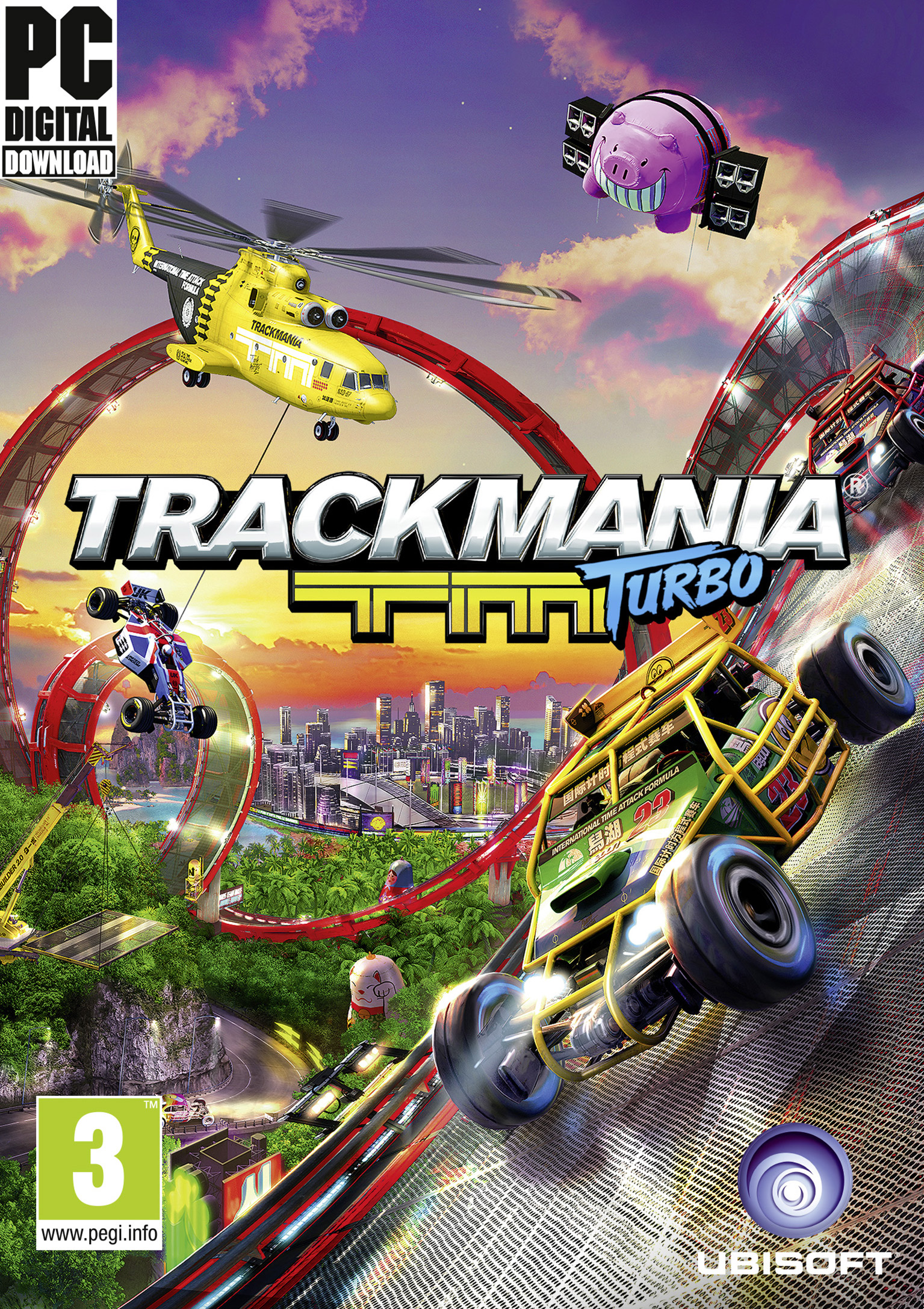 TrackMania Turbo - pedn DVD obal