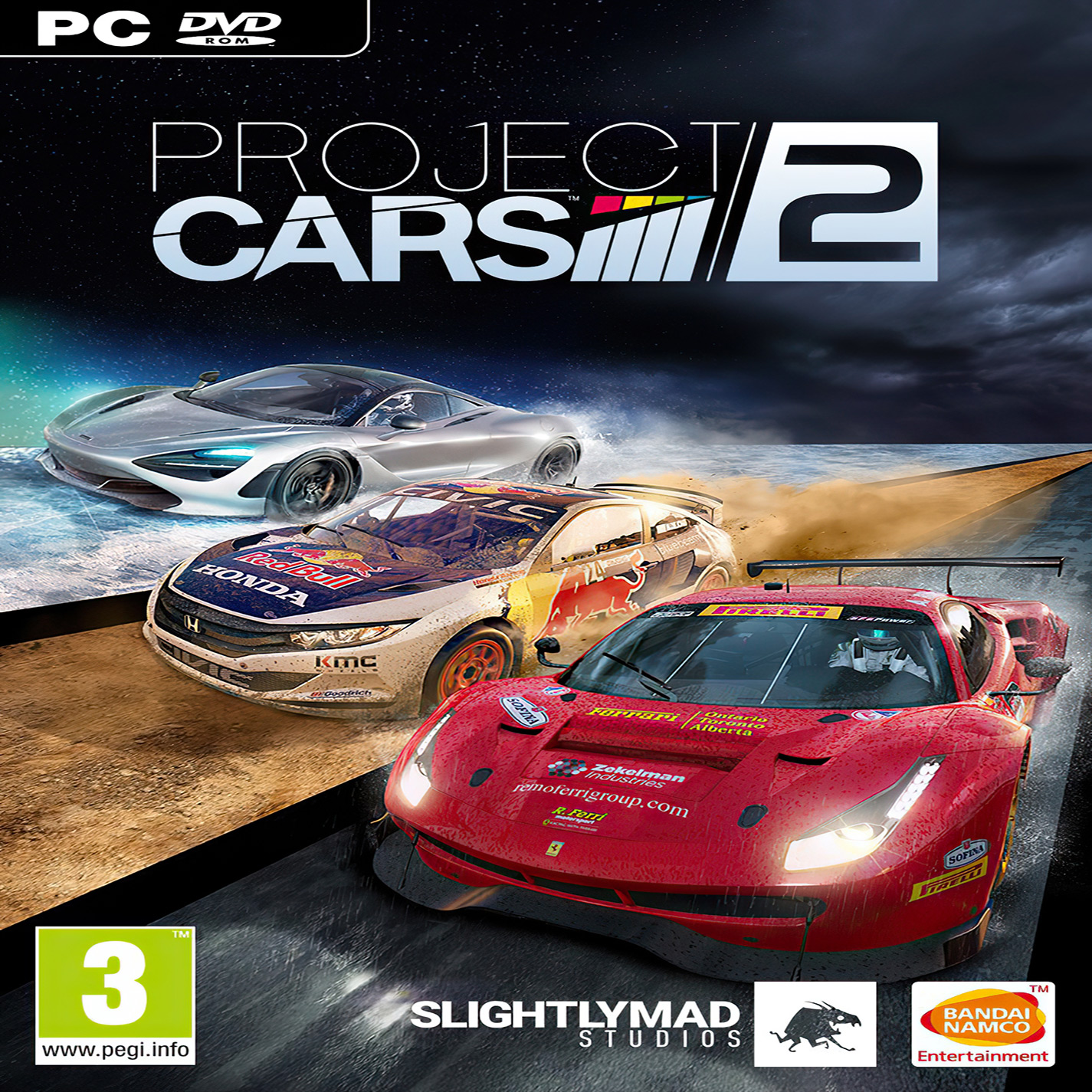 Project CARS 2 - pedn CD obal