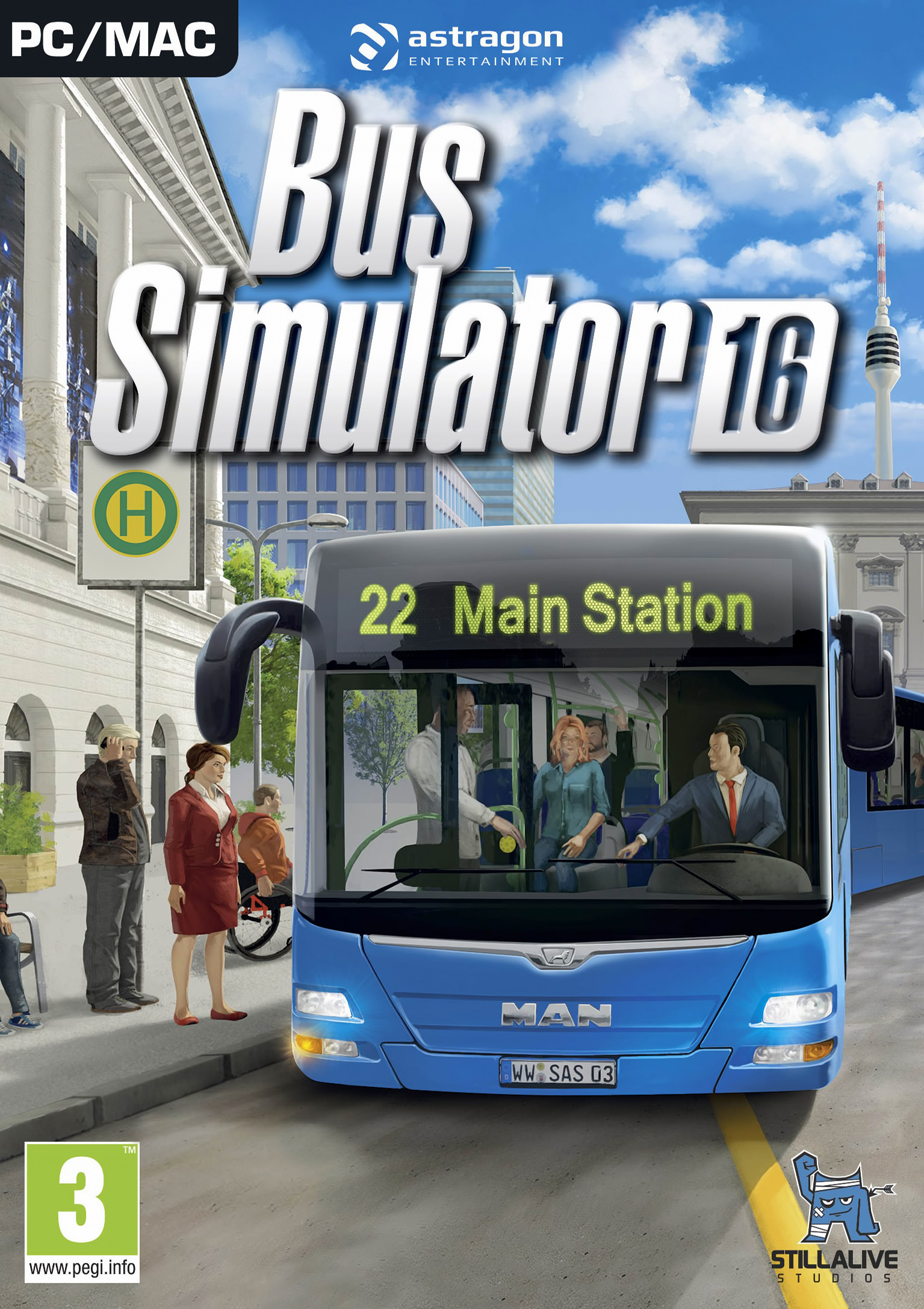 Bus Simulator 16 - pedn DVD obal