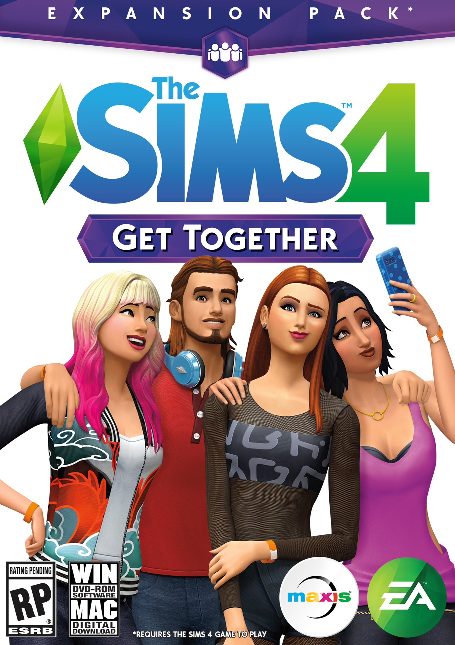 The Sims 4: Get Together - pedn DVD obal