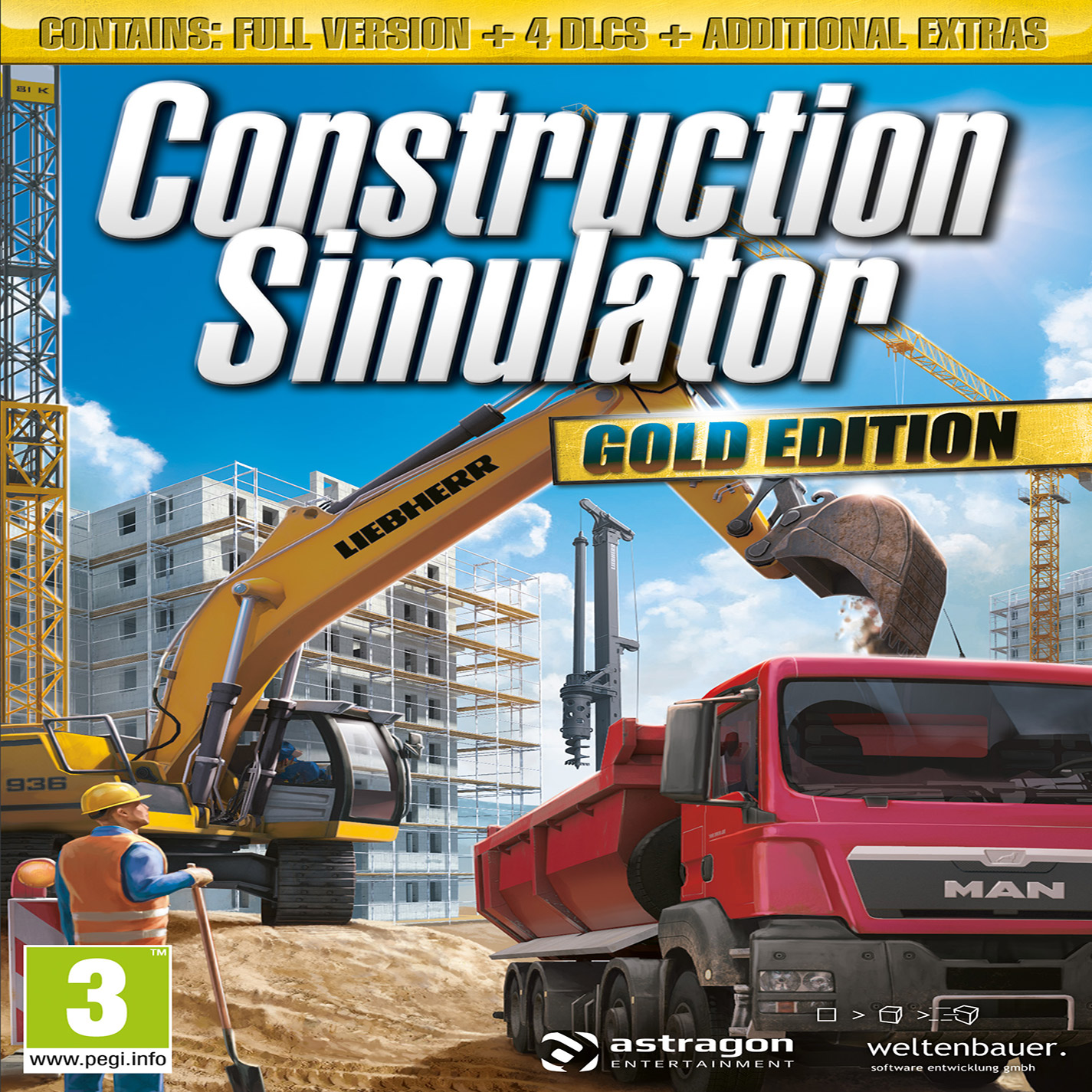 Construction Simulator: Gold Edition - pedn CD obal