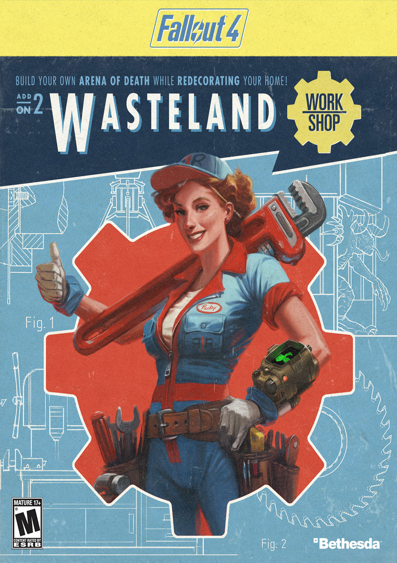 Fallout 4: Wasteland Workshop - pedn DVD obal