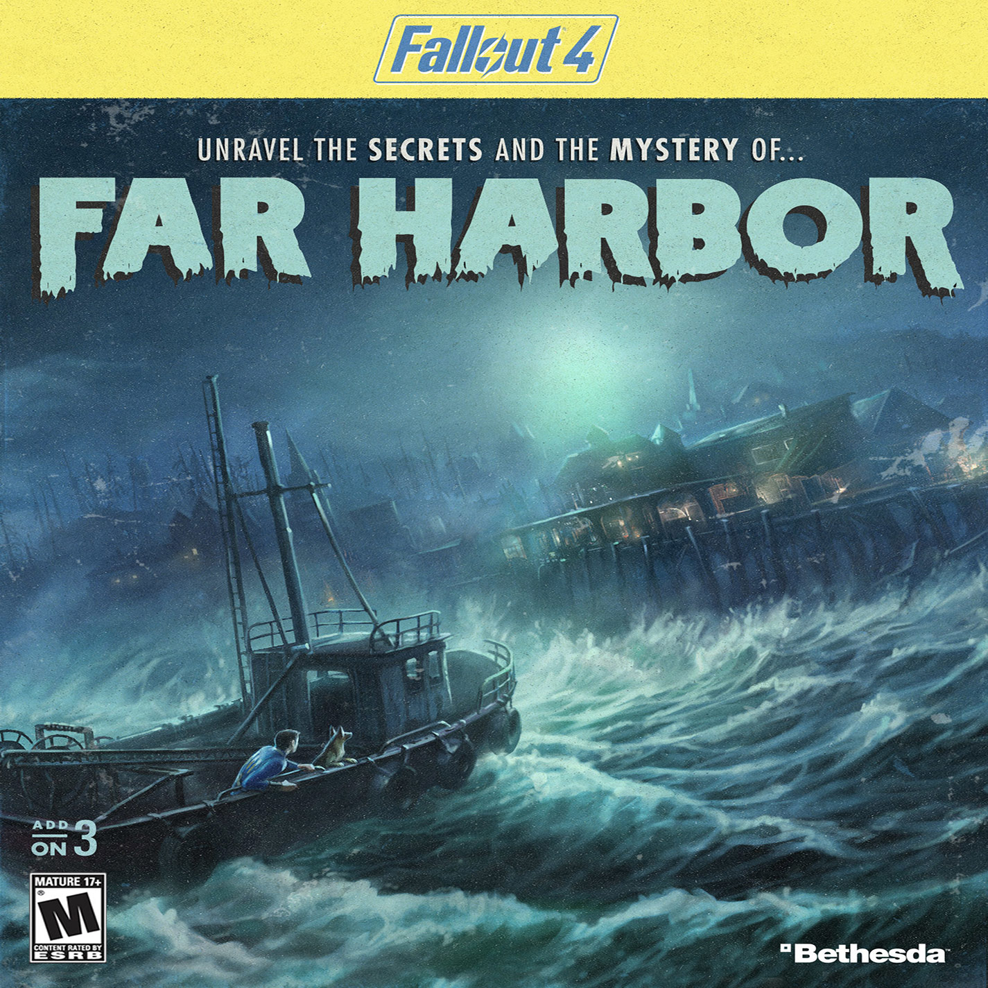 Fallout 4: Far Harbor - pedn CD obal