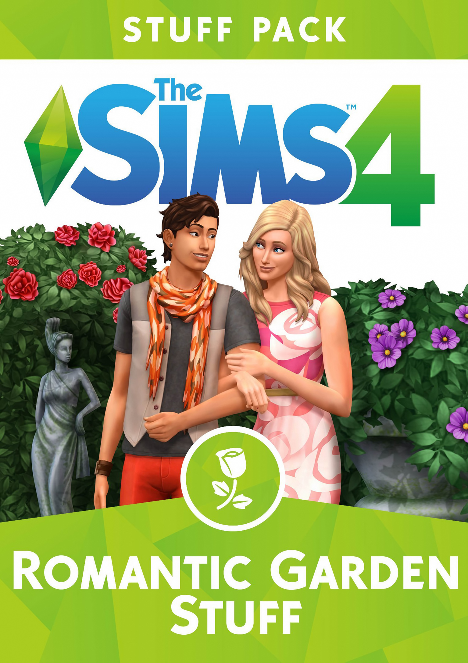 The Sims 4: Romantic Garden Stuff - pedn DVD obal