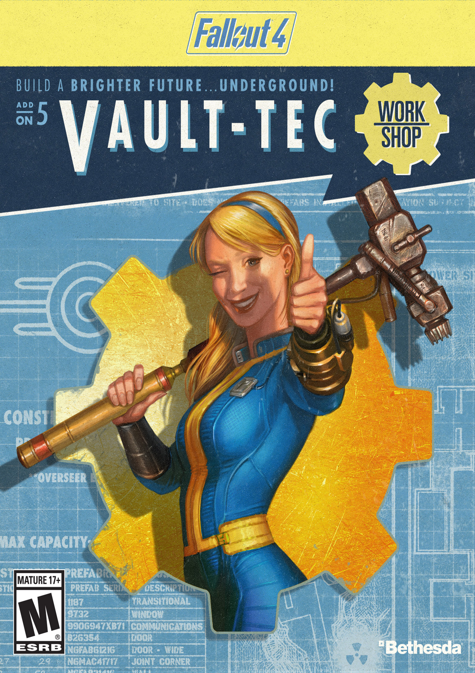 Fallout 4: Vault-Tec Workshop - pedn DVD obal