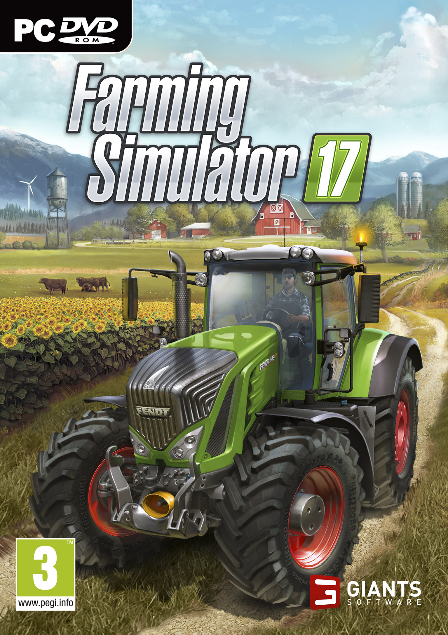 Farming Simulator 17 - pedn DVD obal
