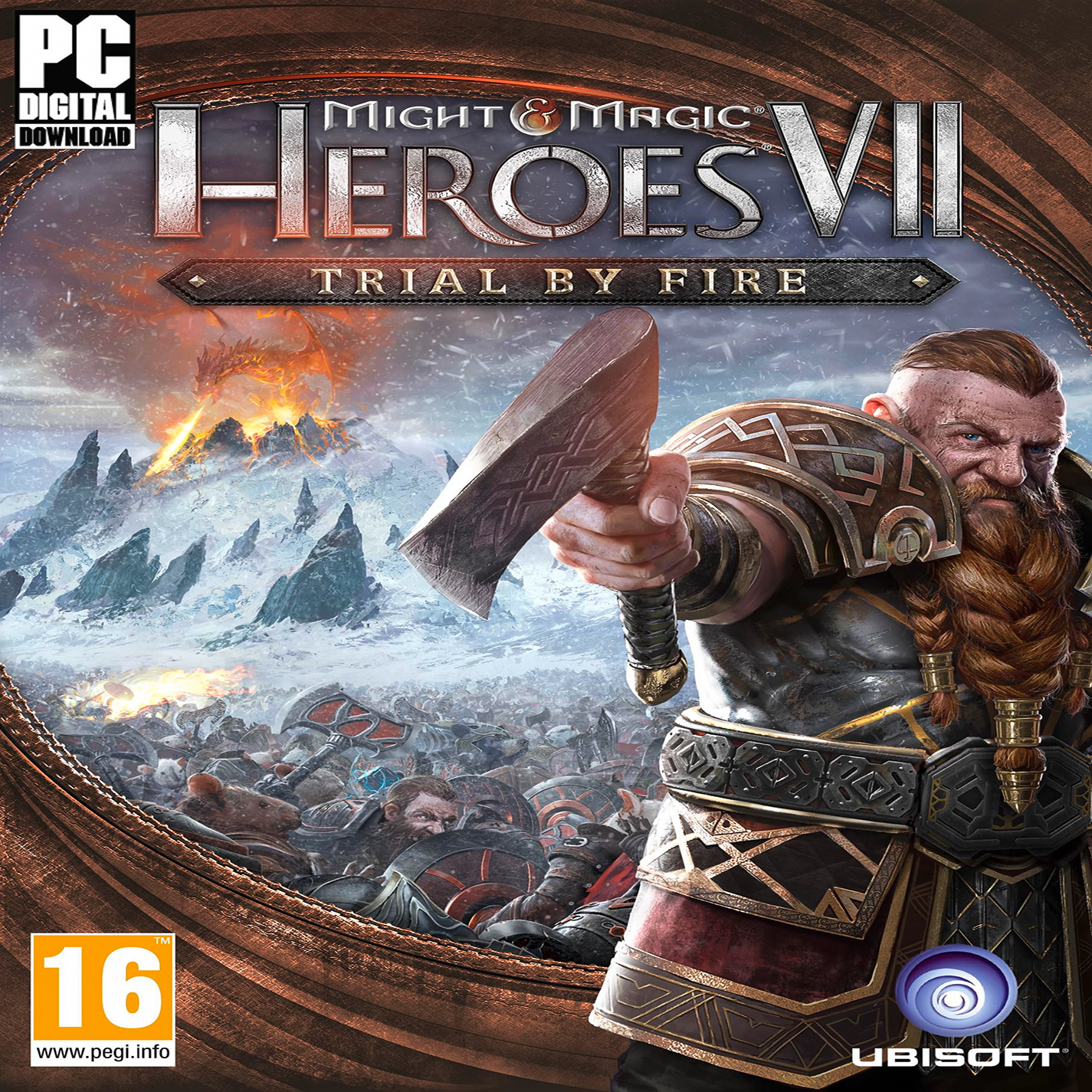 Might & Magic Heroes VII - Trial by Fire - pedn CD obal