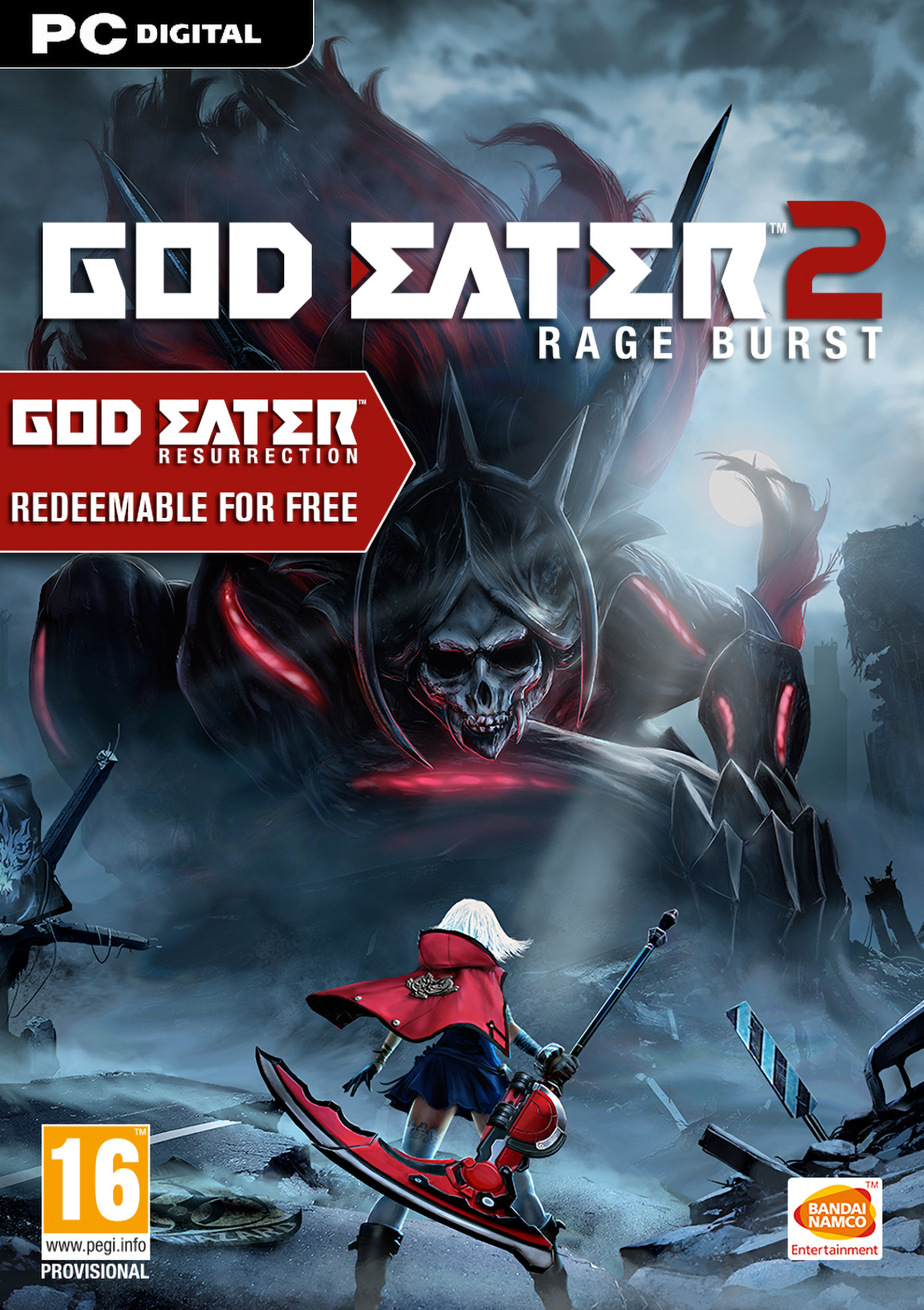 God Eater 2: Rage Burst - pedn DVD obal