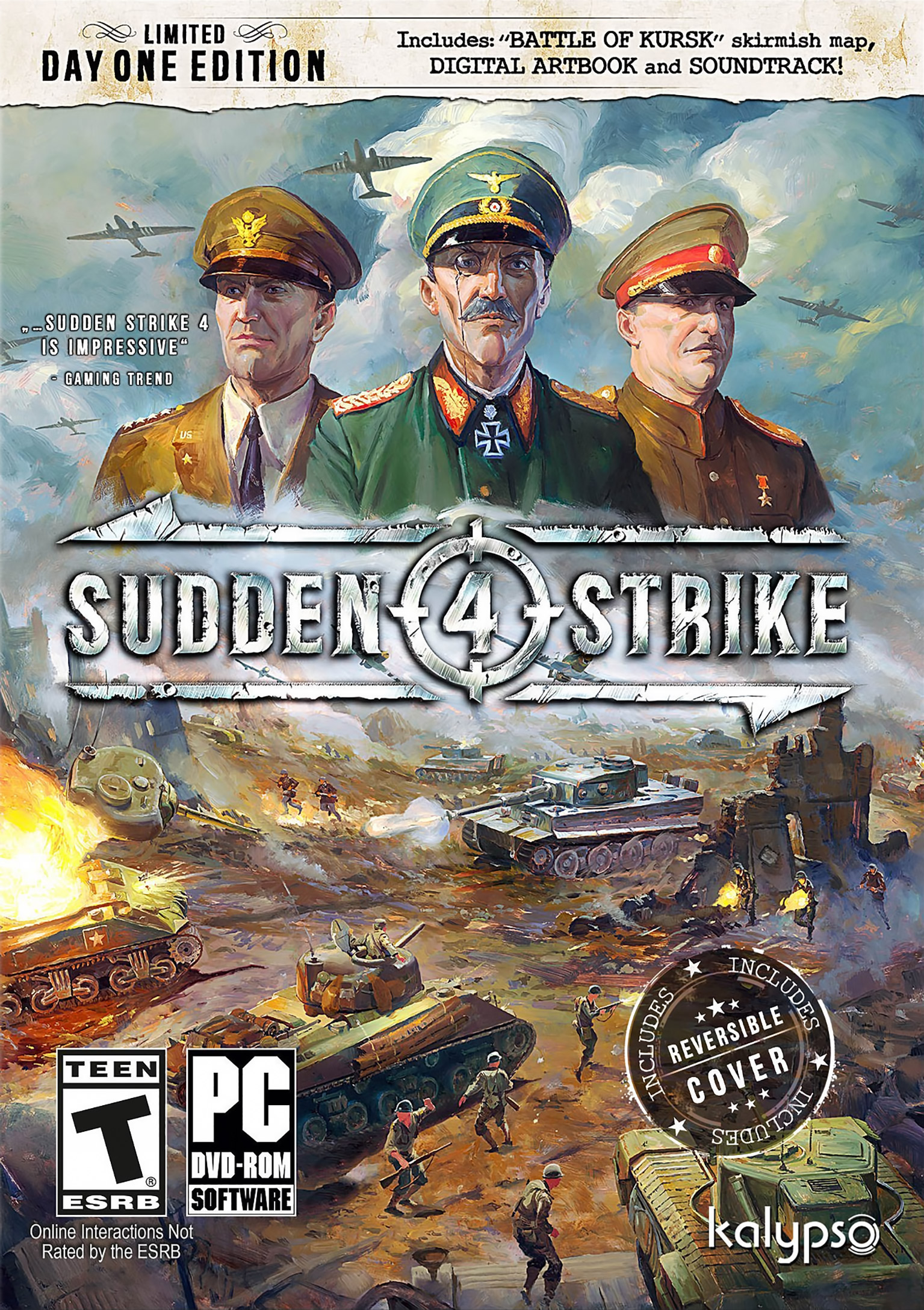 Sudden Strike 4 - pedn DVD obal