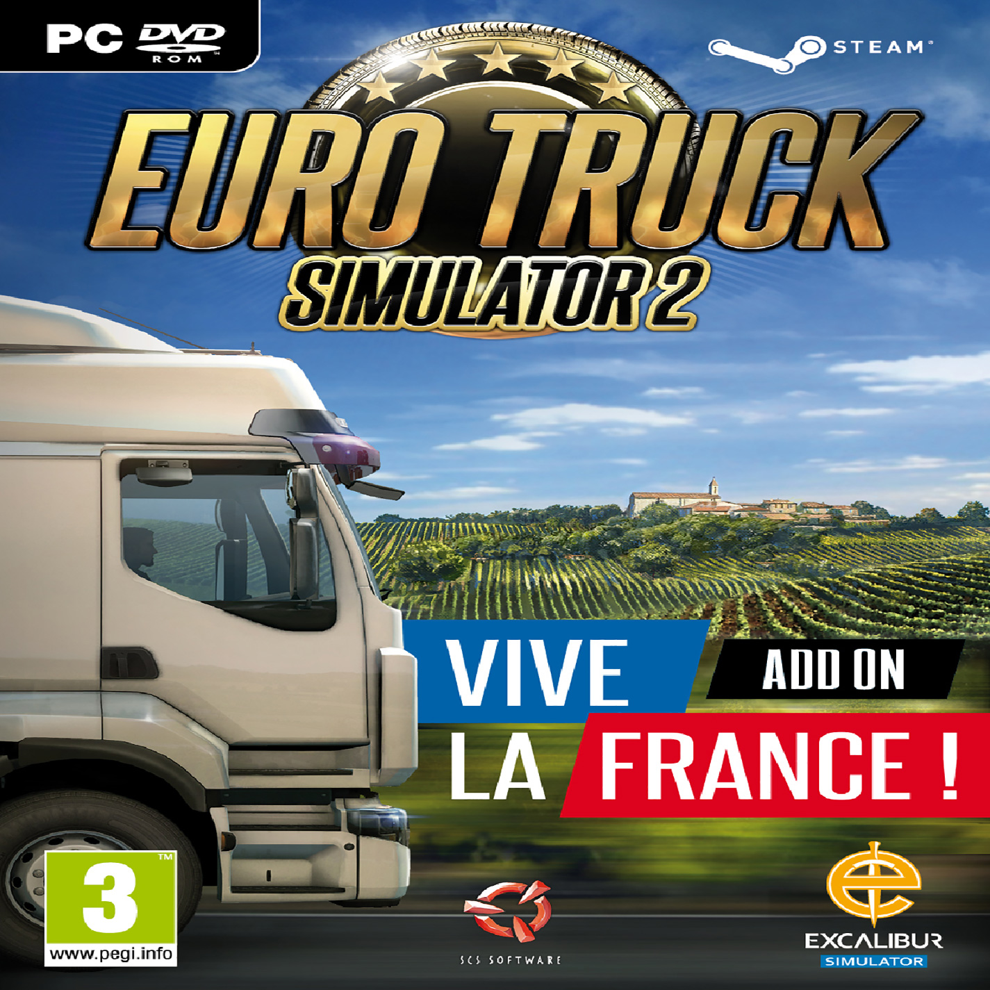 Euro Truck Simulator 2: Vive la France ! - pedn CD obal