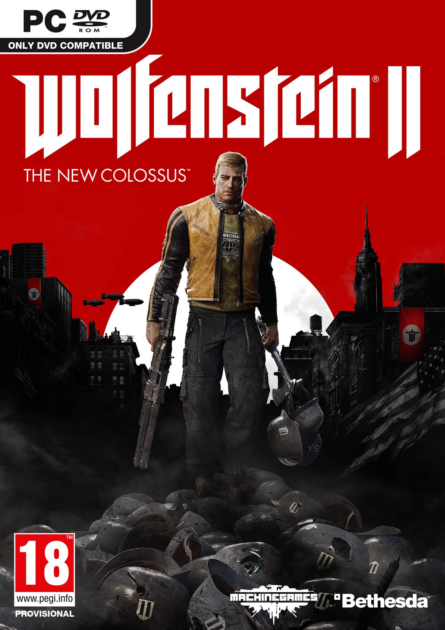 Wolfenstein II: The New Colossus - pedn DVD obal
