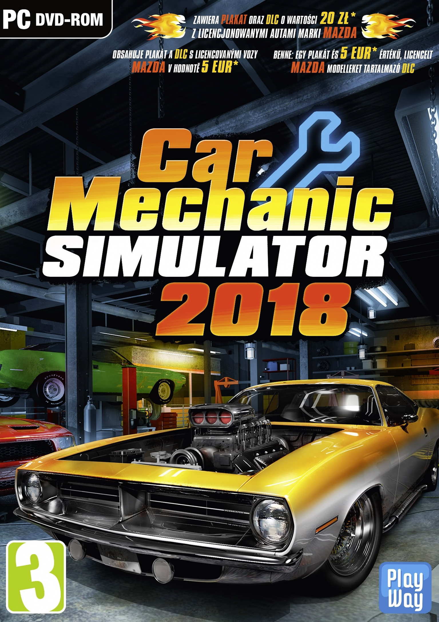 Car Mechanic Simulator 2018 - pedn DVD obal