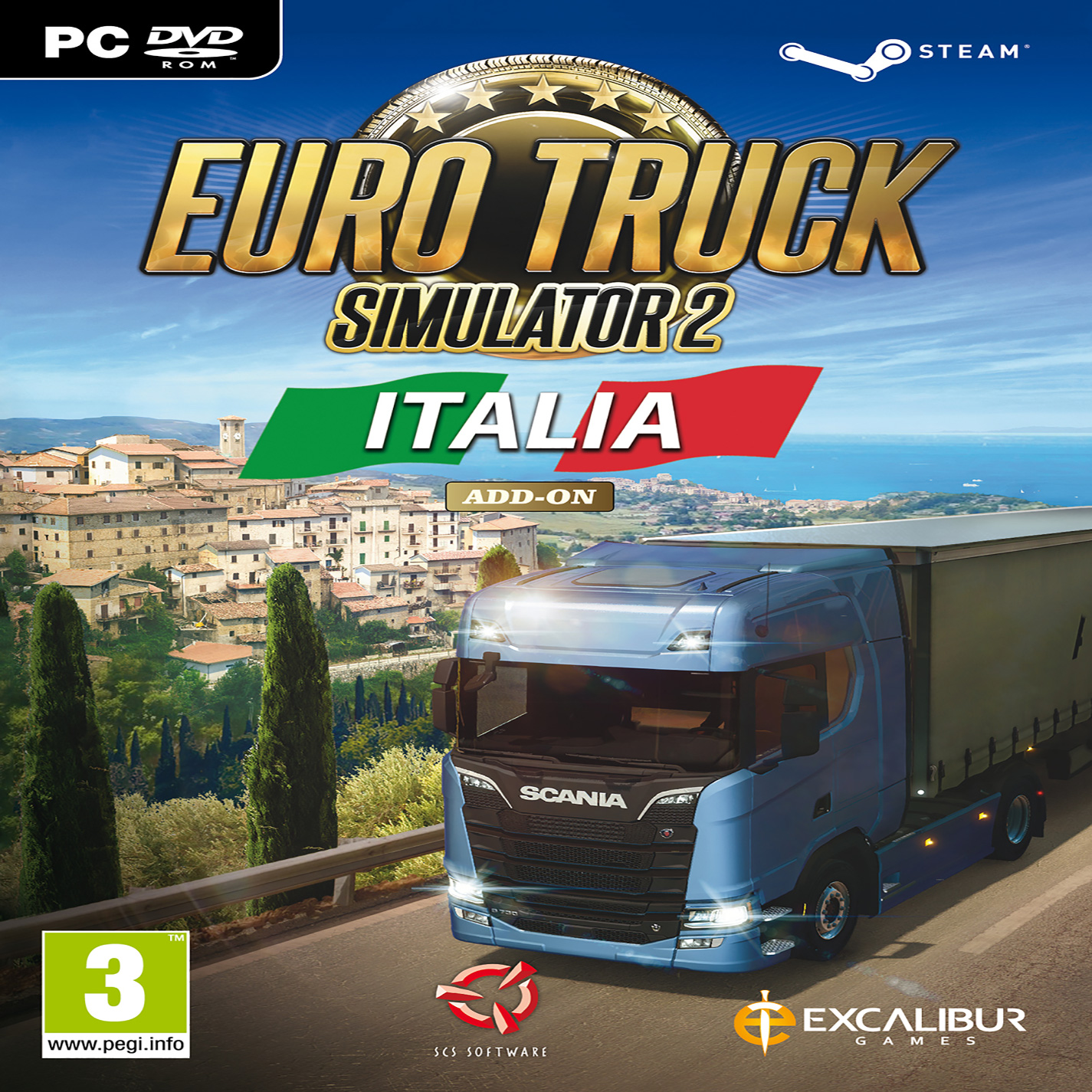 Euro Truck Simulator 2: Italia - pedn CD obal