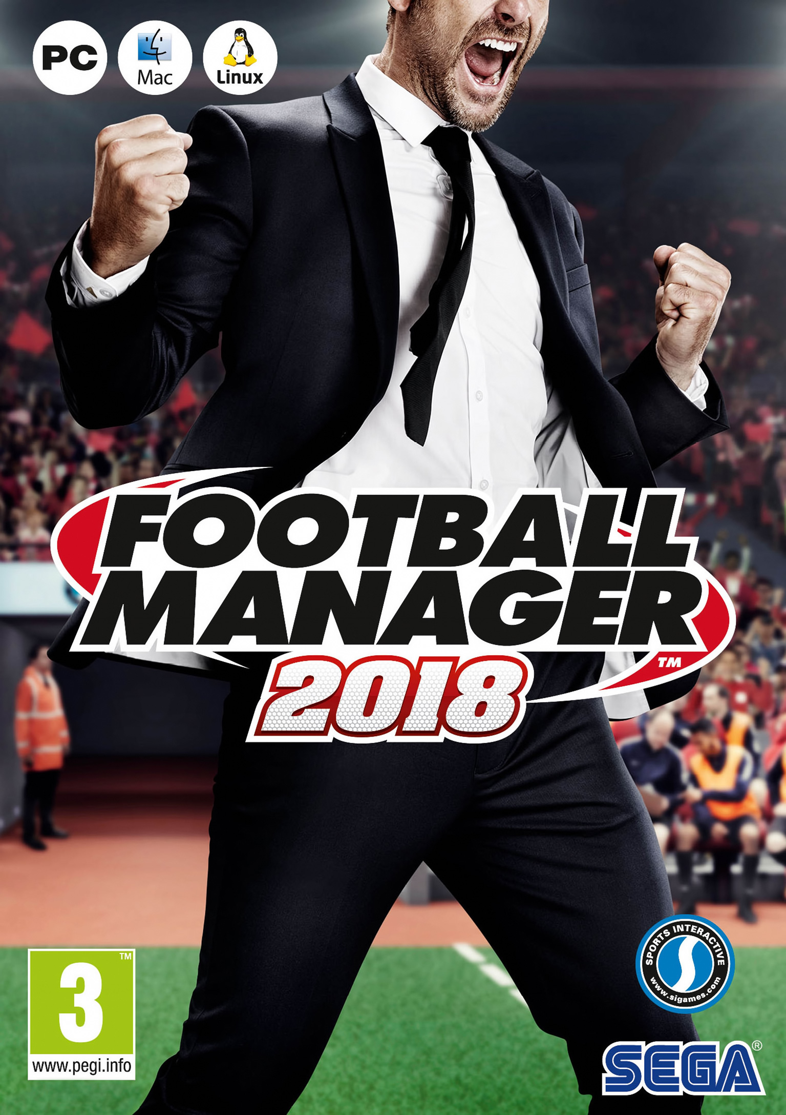 Football Manager 2018 - pedn DVD obal