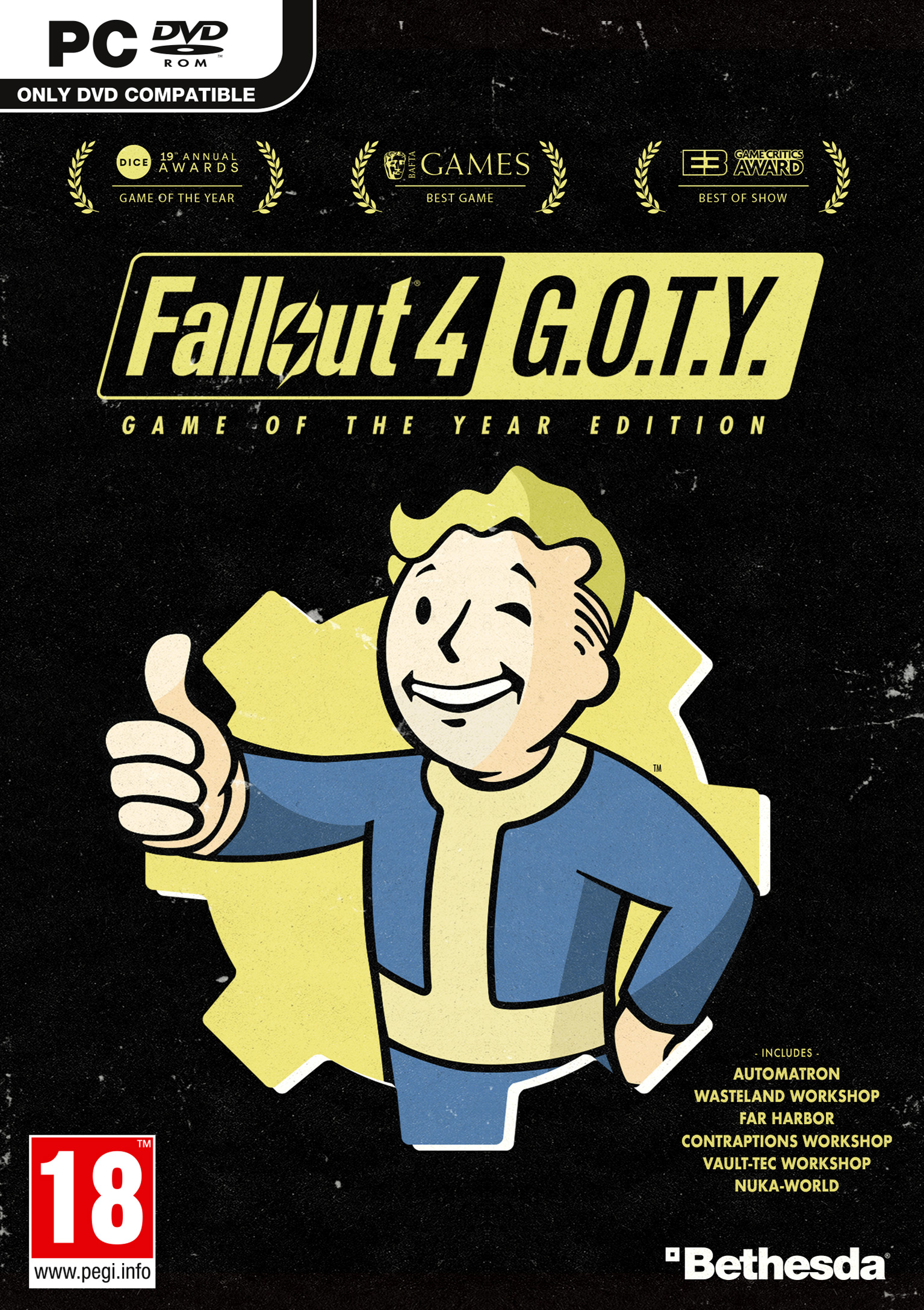 Fallout 4: Game of the Year Edition - pedn DVD obal