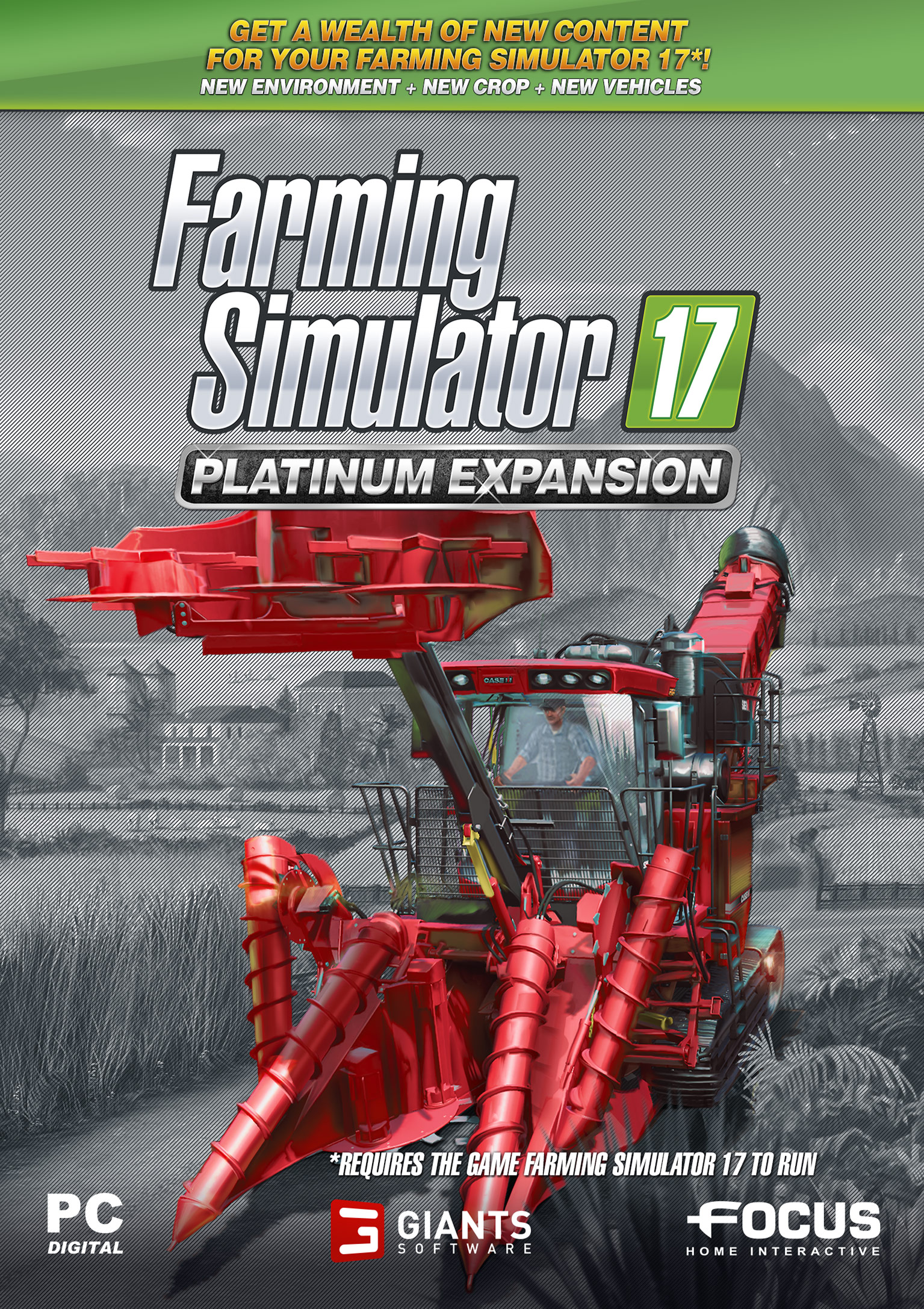 Farming Simulator 17: Platinum Expansion - pedn DVD obal