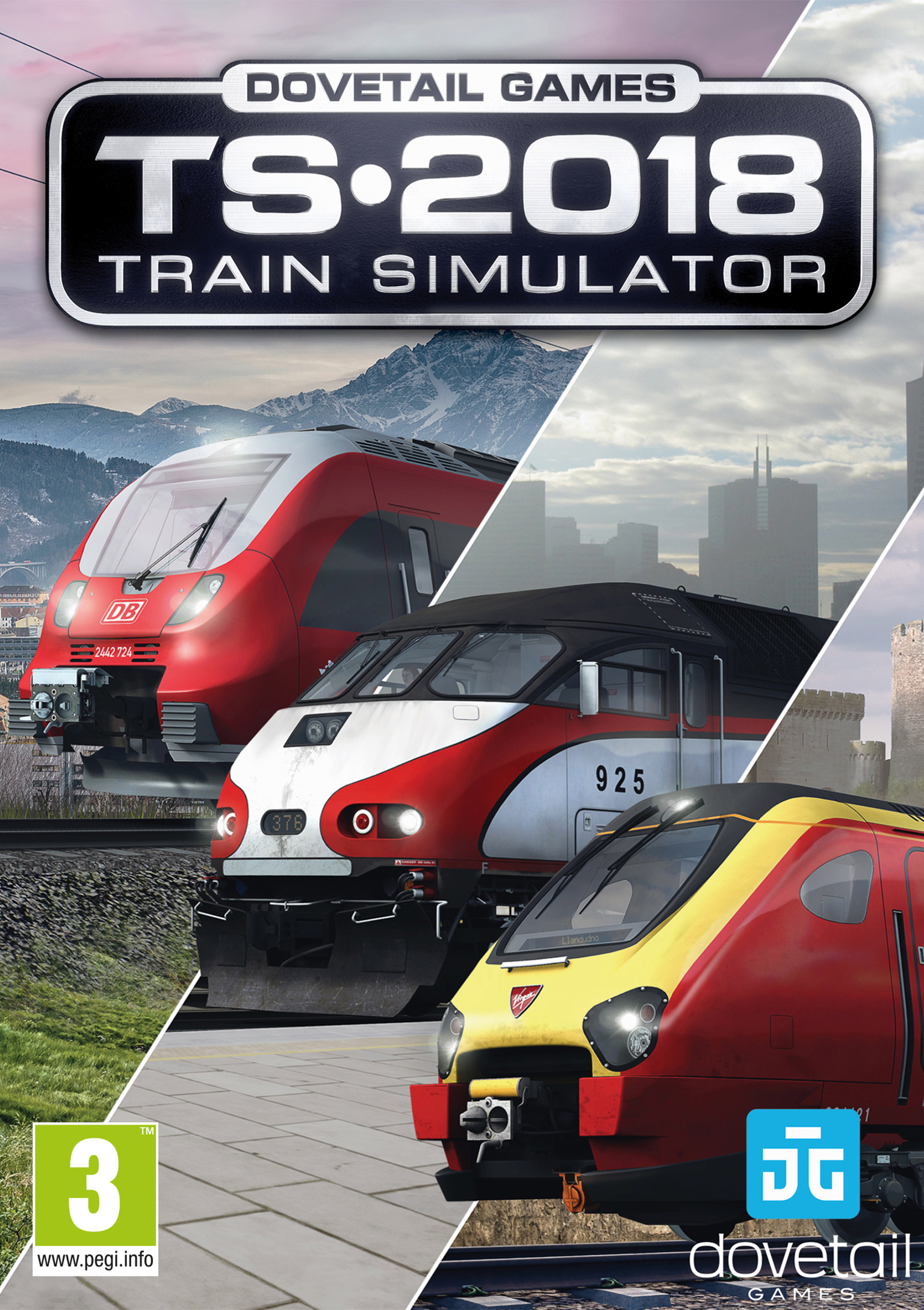 Train Simulator 2018 - pedn DVD obal