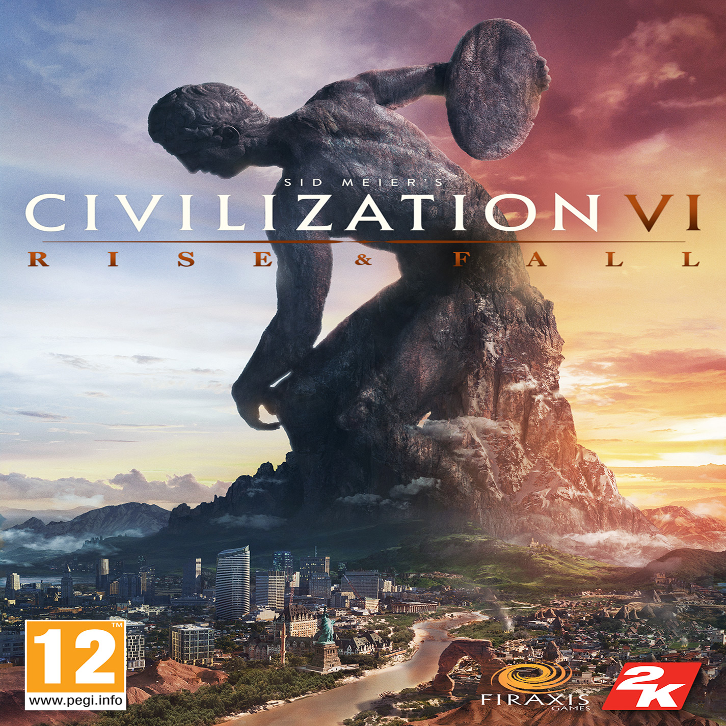 Civilization VI: Rise and Fall - pedn CD obal